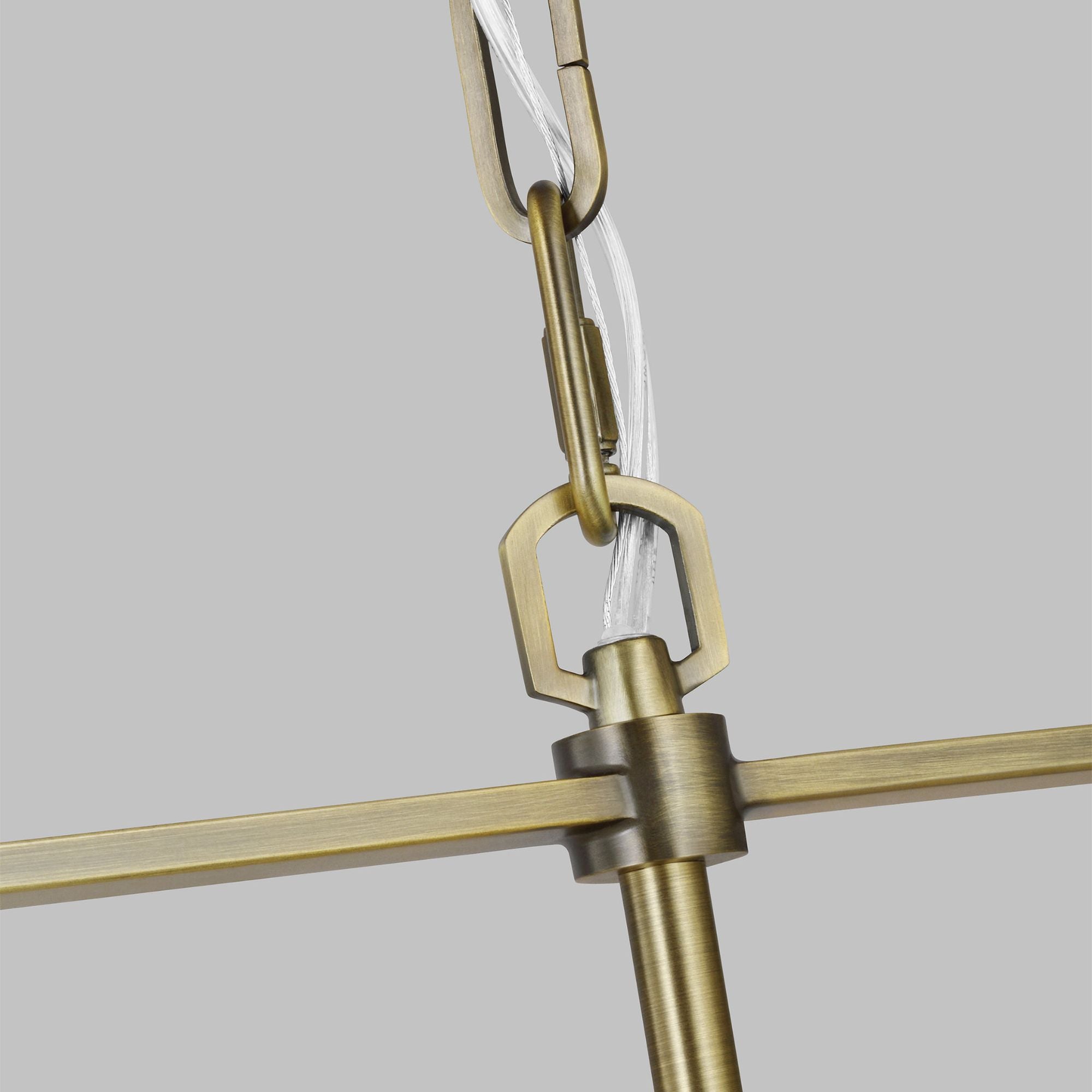 Lauren Ralph Lauren Hadley Linear Chandelier in Time Worn Brass
