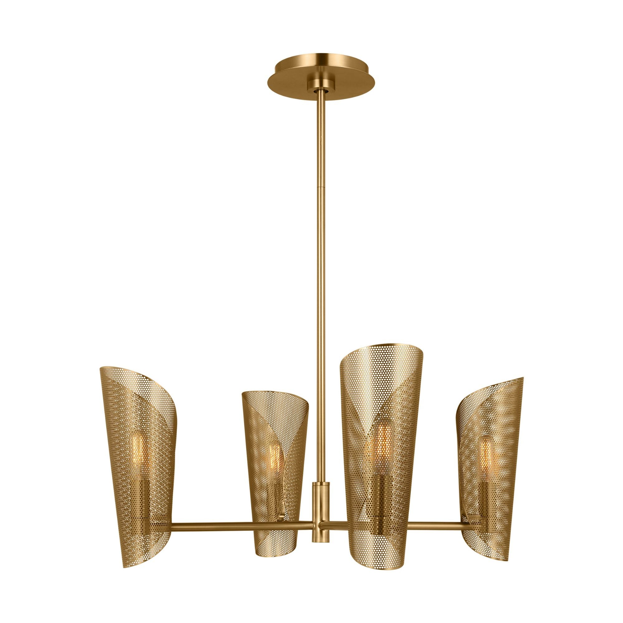 Christiane Lemieux Plivot Medium Chandelier in Burnished Brass