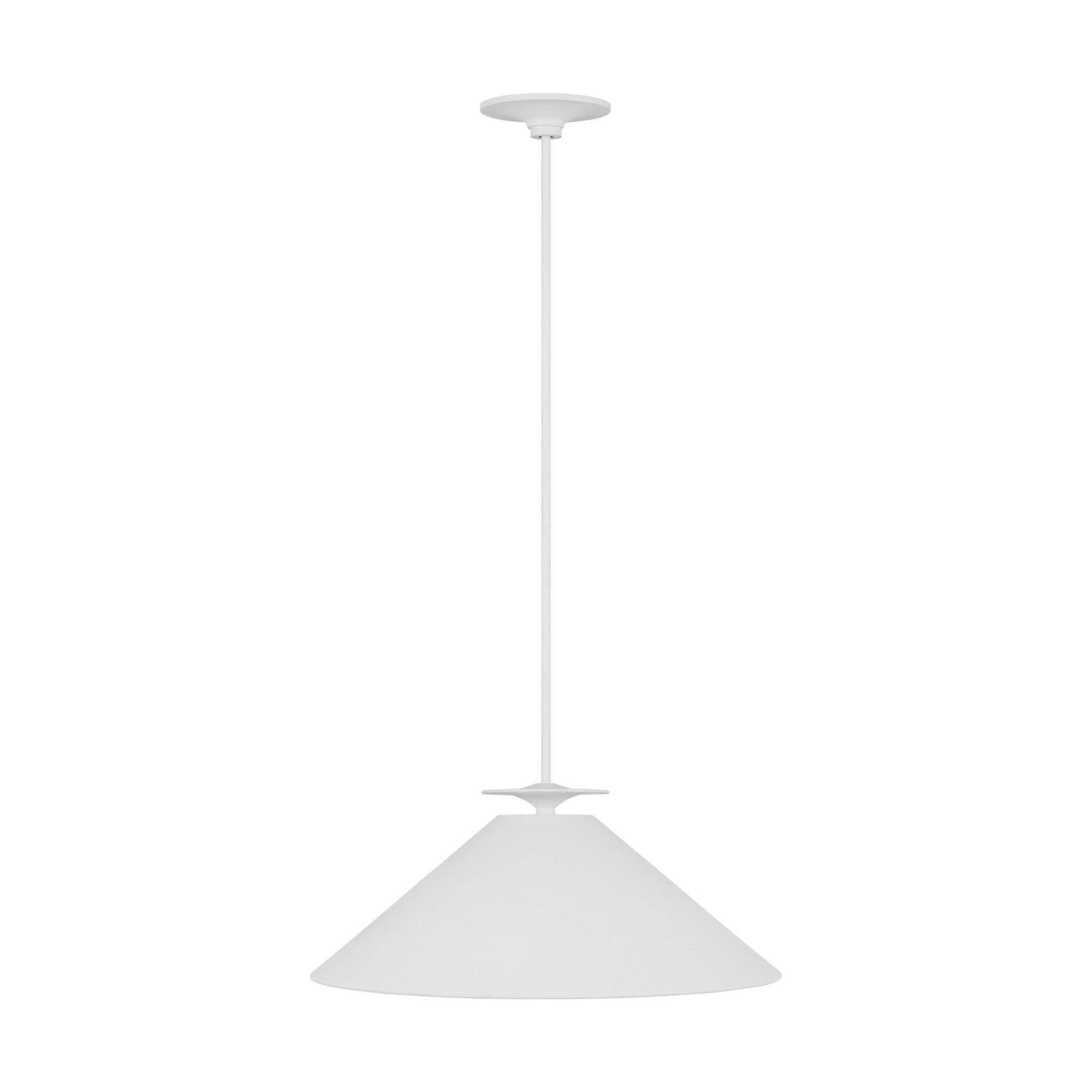 Christiane Lemieux Cornet Extra Large Pendant in Cast Plaster