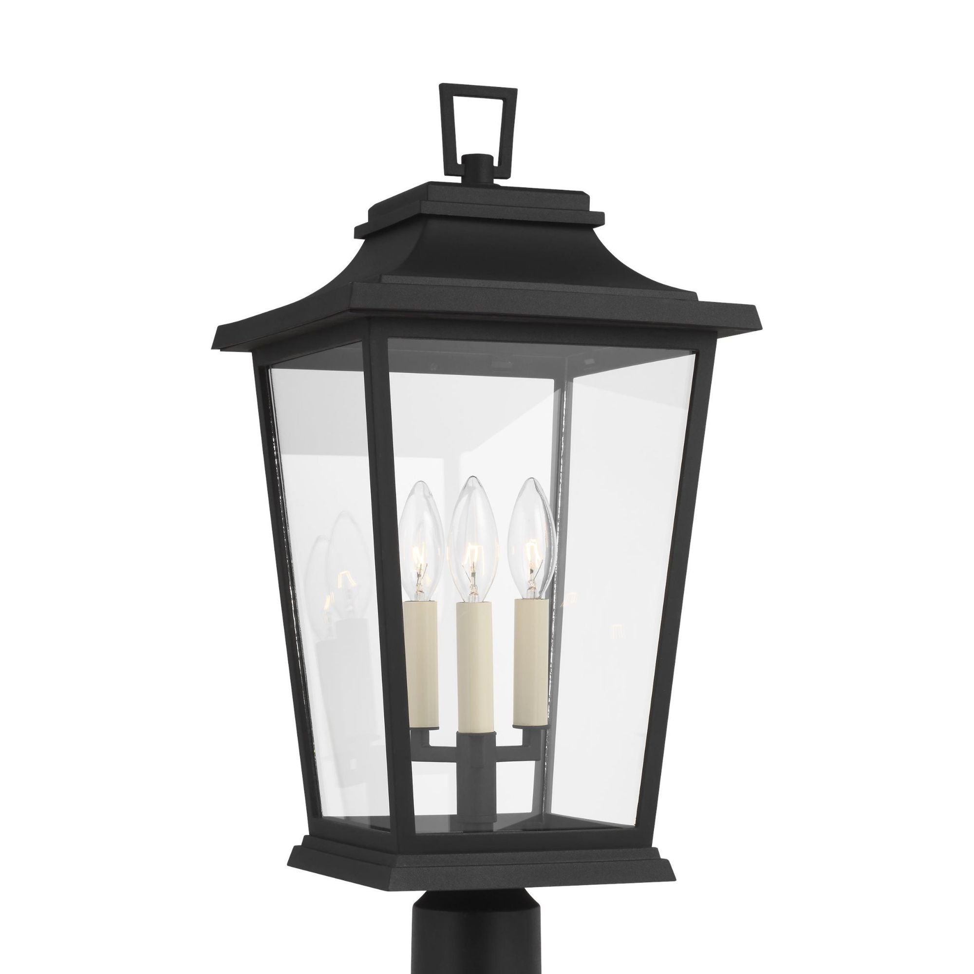 Sean Lavin Warren Post Lantern in Textured Black