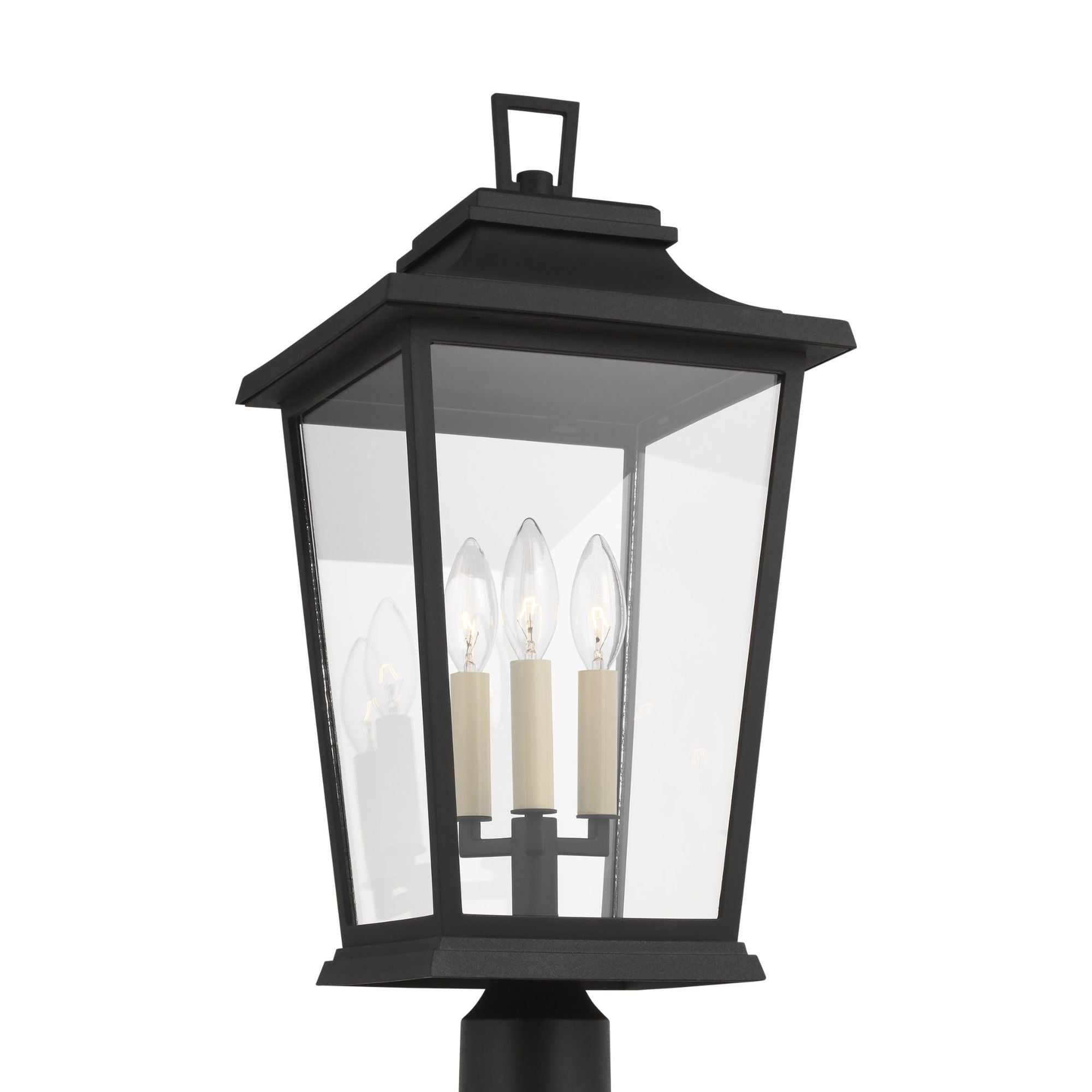 Sean Lavin Warren Post Lantern in Textured Black