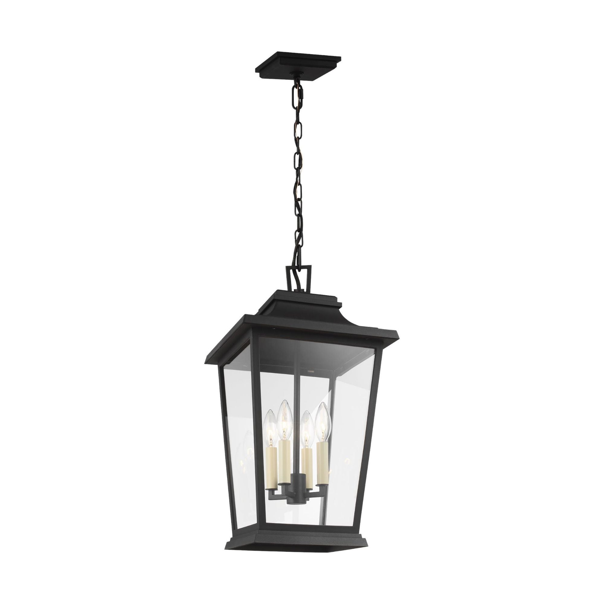 Sean Lavin Warren Hanging Lantern in Textured Black