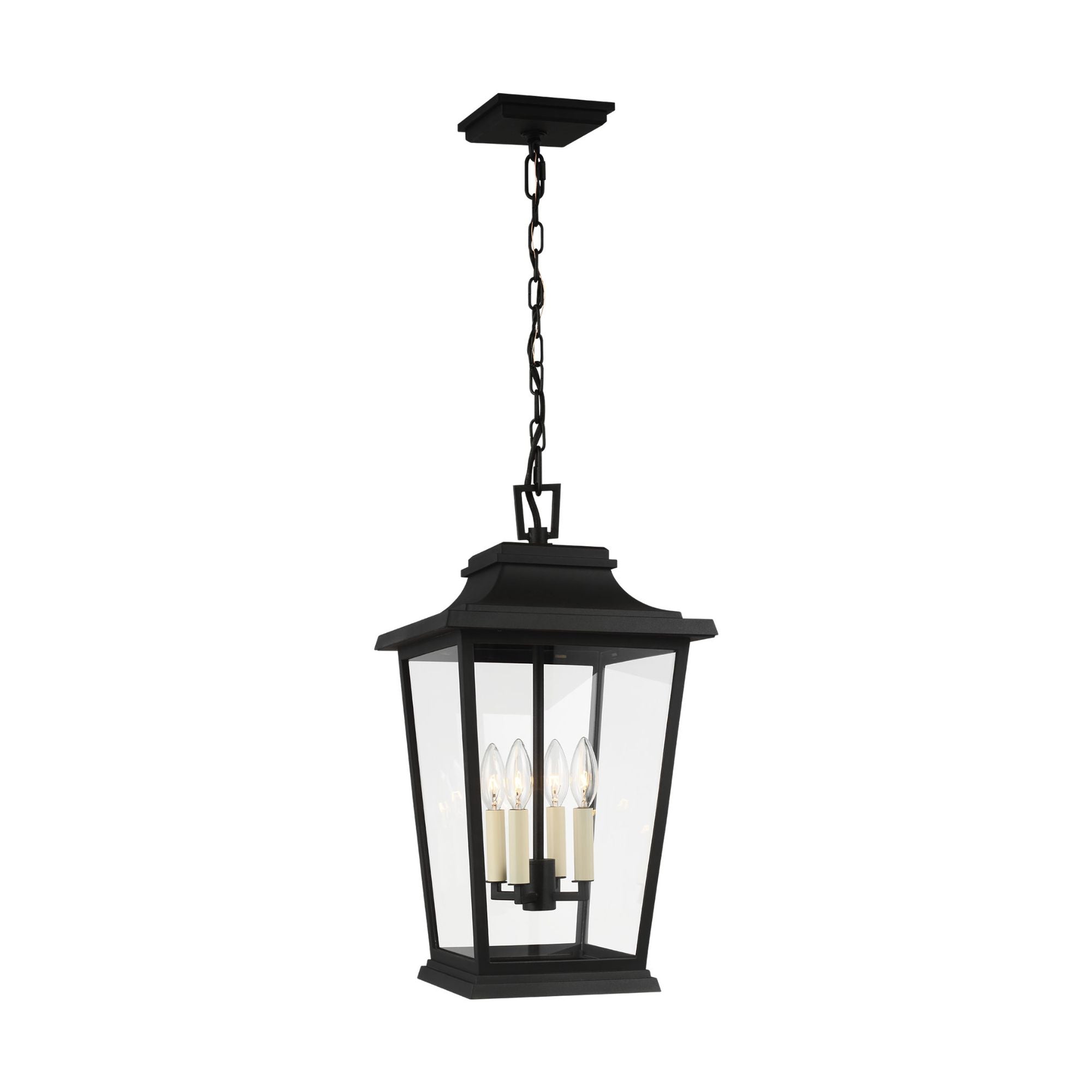 Sean Lavin Warren Hanging Lantern in Textured Black