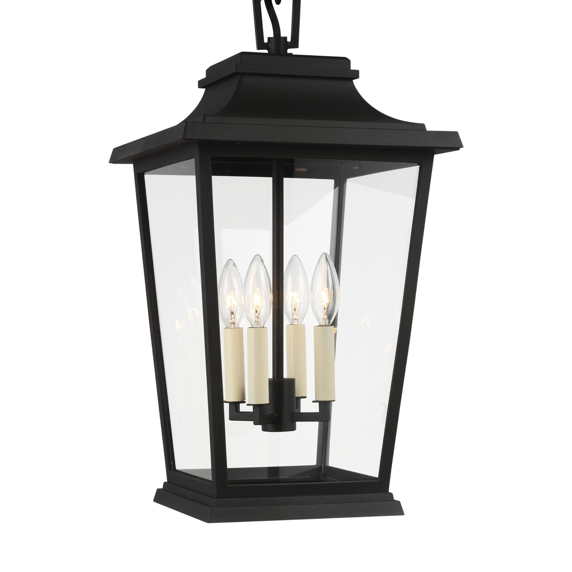 Sean Lavin Warren Hanging Lantern in Textured Black