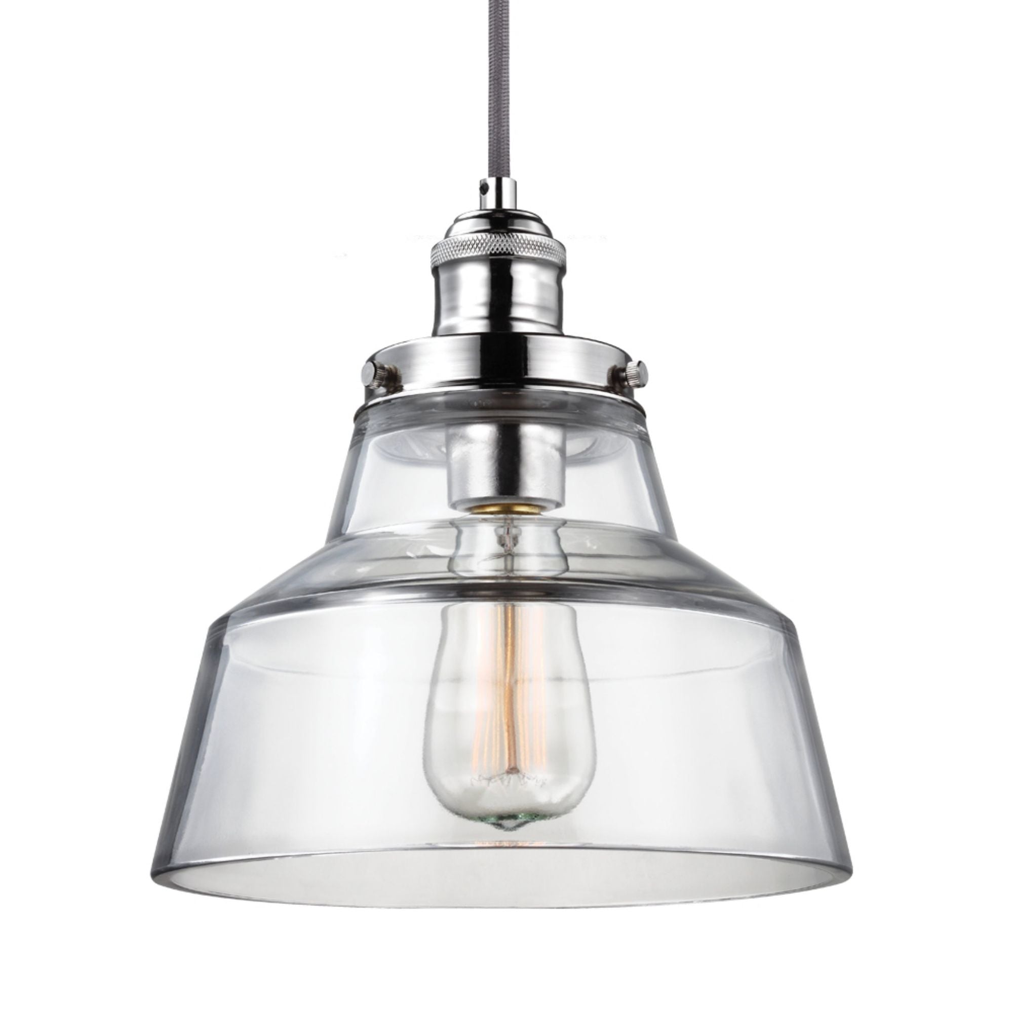 Sean Lavin Baskin Dome Pendant in Polished Nickel