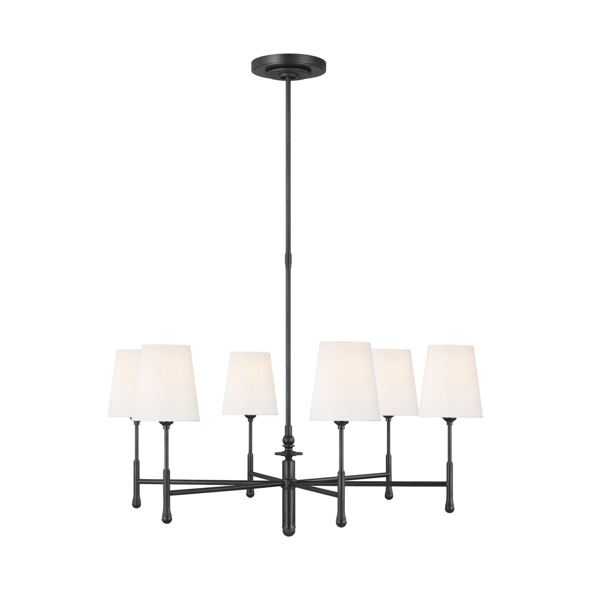 Thomas O'Brien Capri Medium Chandelier in Aged Iron