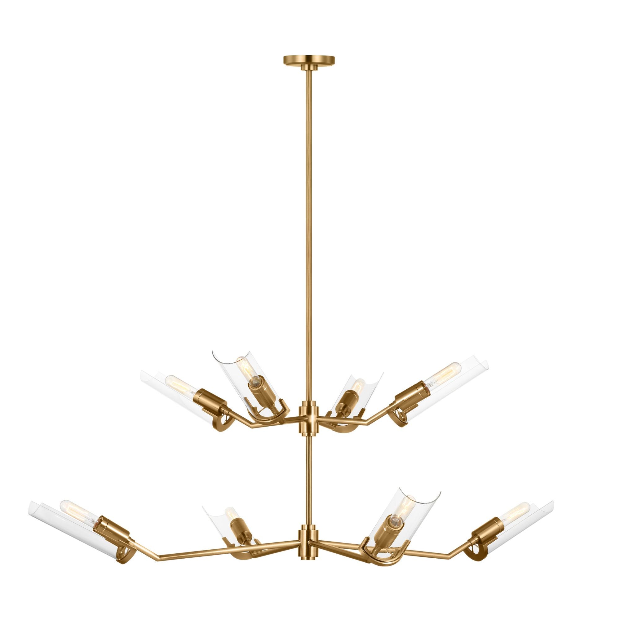 Thomas O'Brien Mezzo Grand Chandelier in Burnished Brass