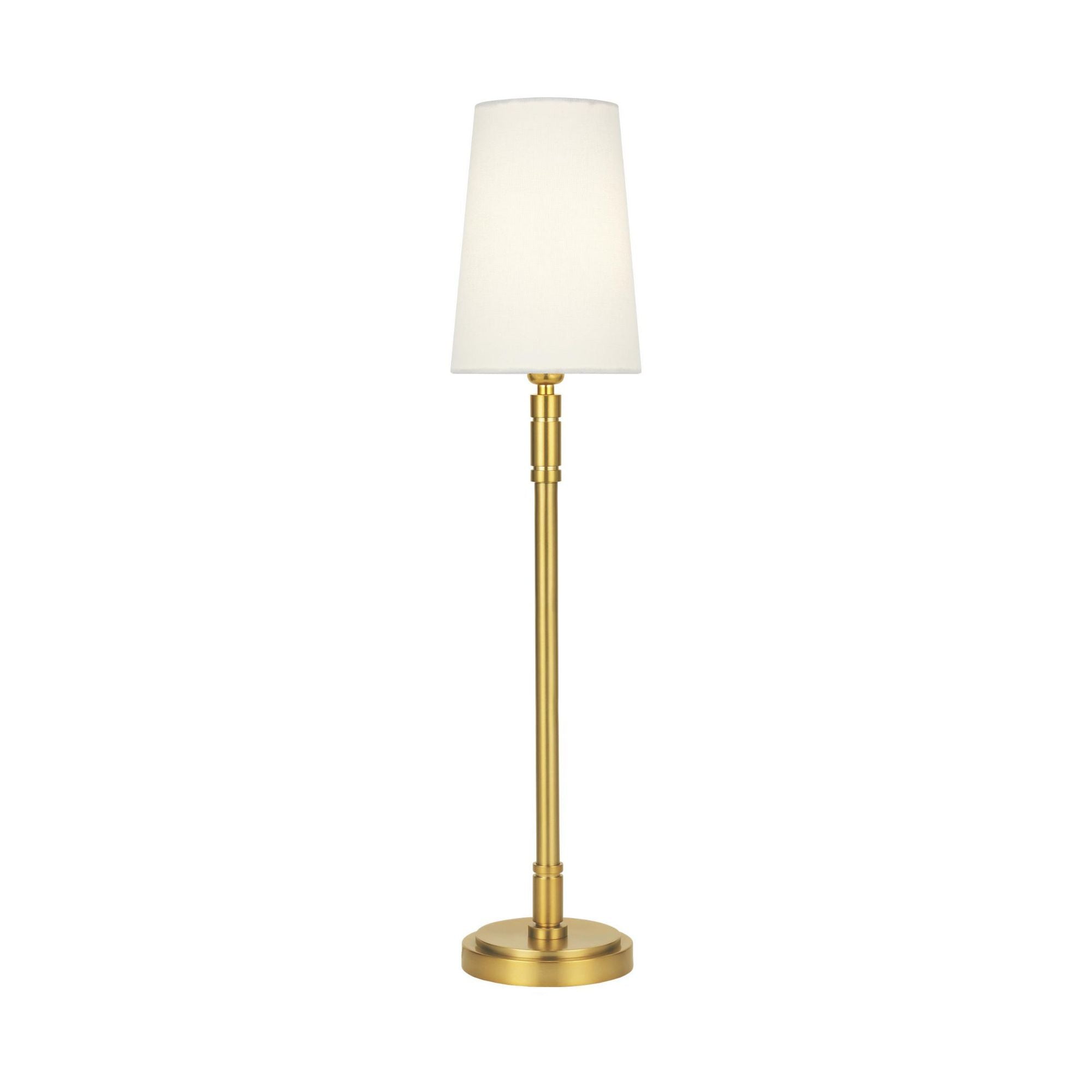 Thomas O'Brien Beckham Classic Buffet Lamp in Burnished Brass