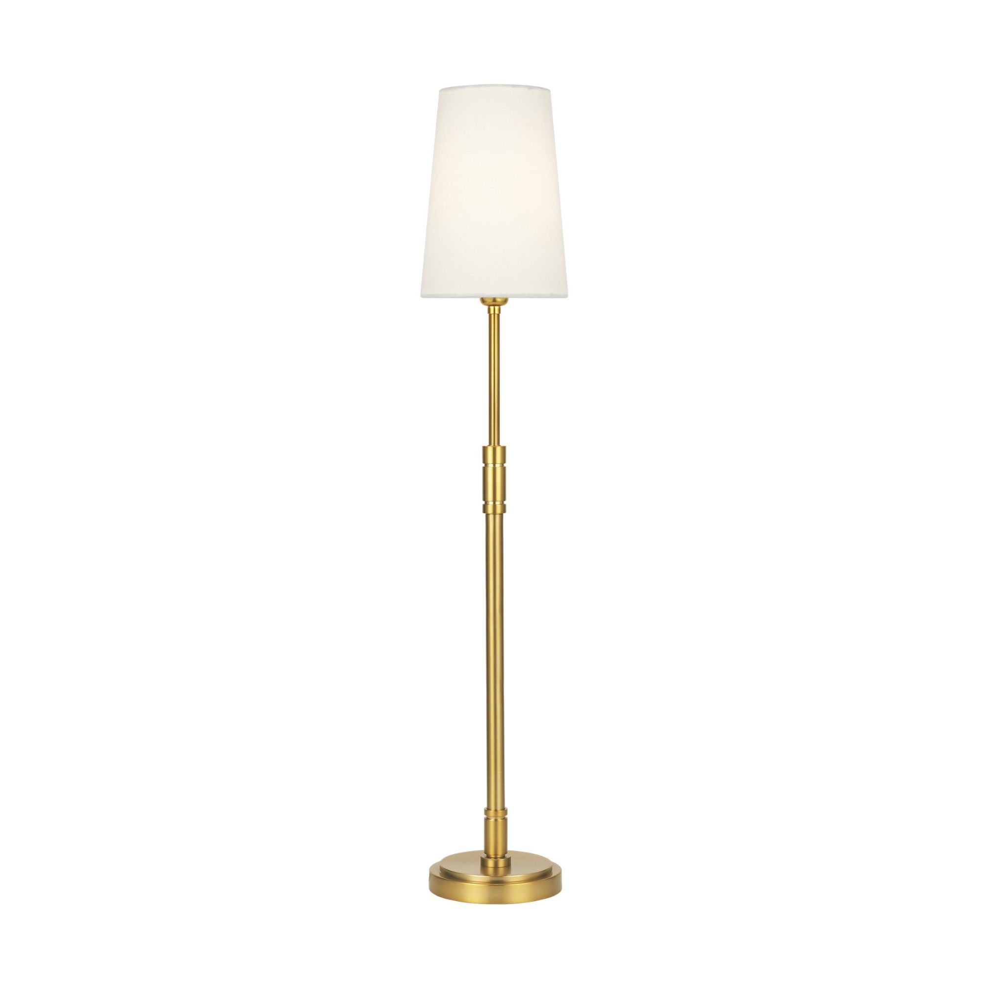 Thomas O'Brien Beckham Classic Buffet Lamp in Burnished Brass