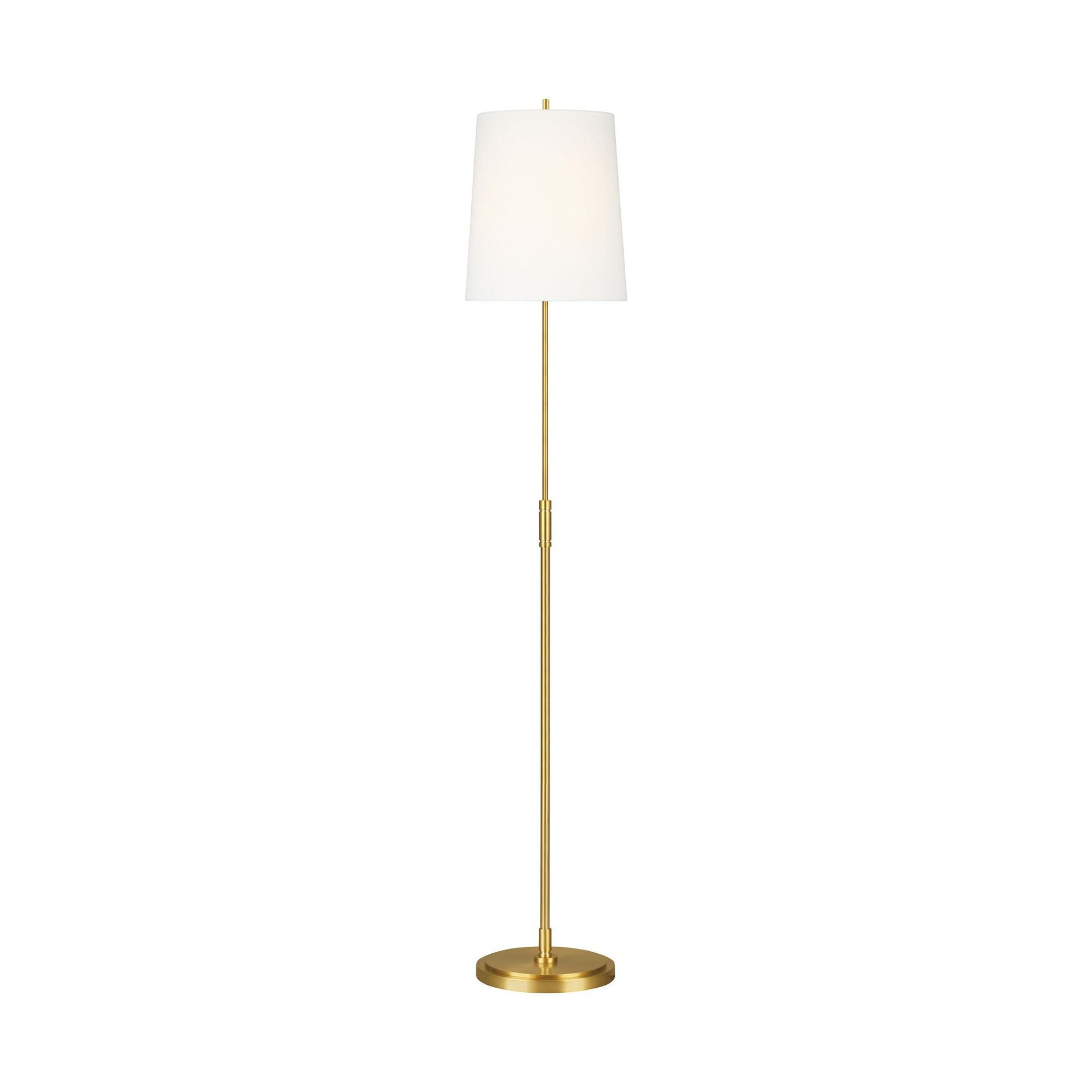 Thomas O'Brien Beckham Classic Floor Lamp in Burnished Brass