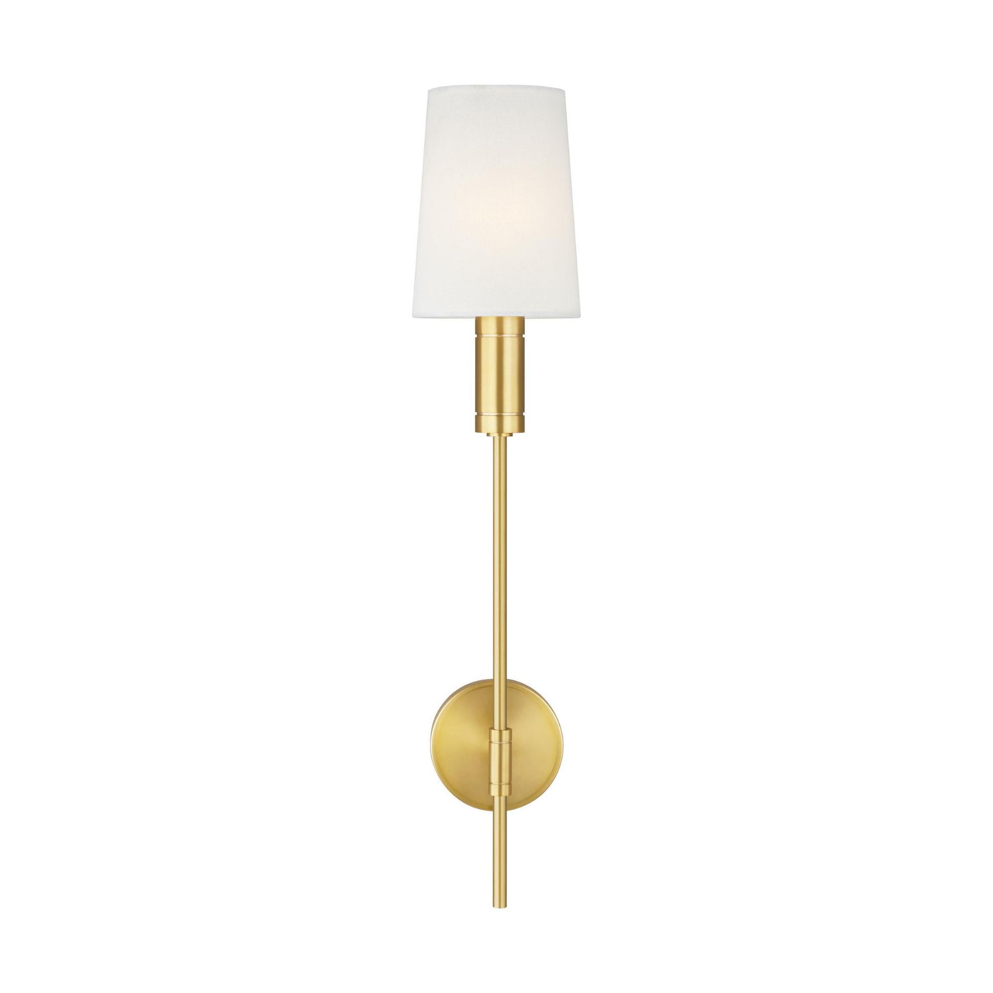 Thomas O'Brien Beckham Modern Sconce in Burnished Brass