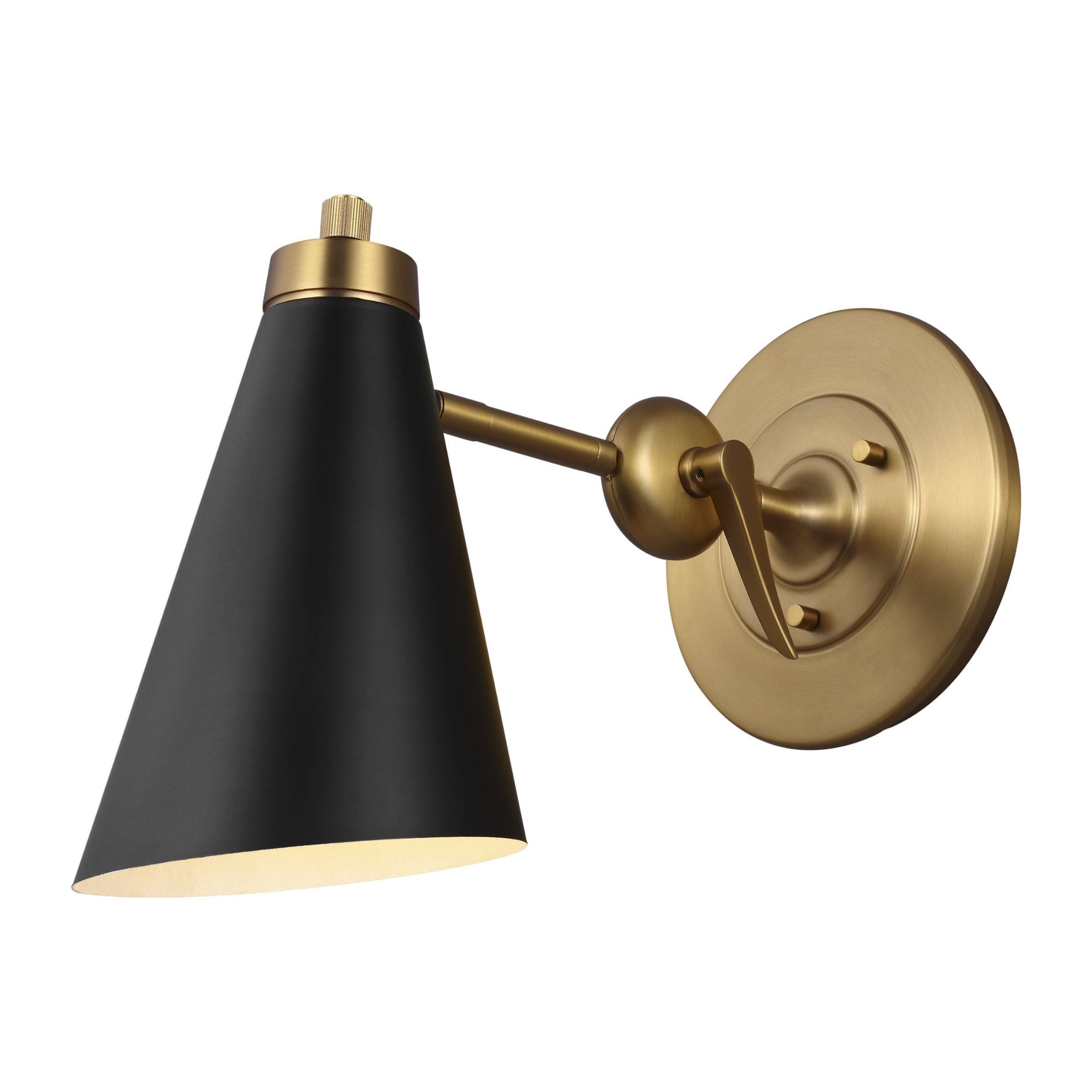 Thomas O'Brien Signoret Task Sconce in Burnished Brass