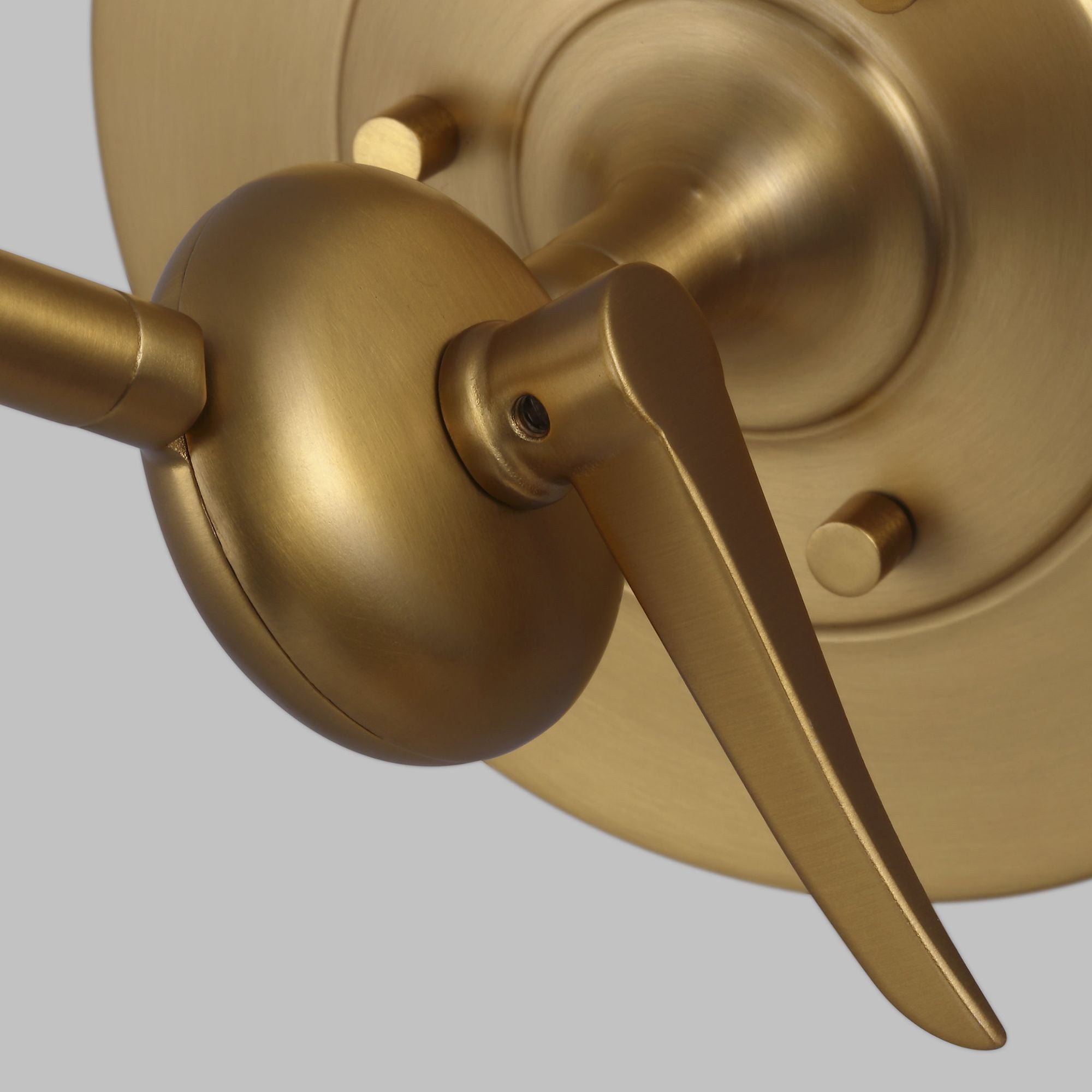 Thomas O'Brien Signoret Task Sconce in Burnished Brass