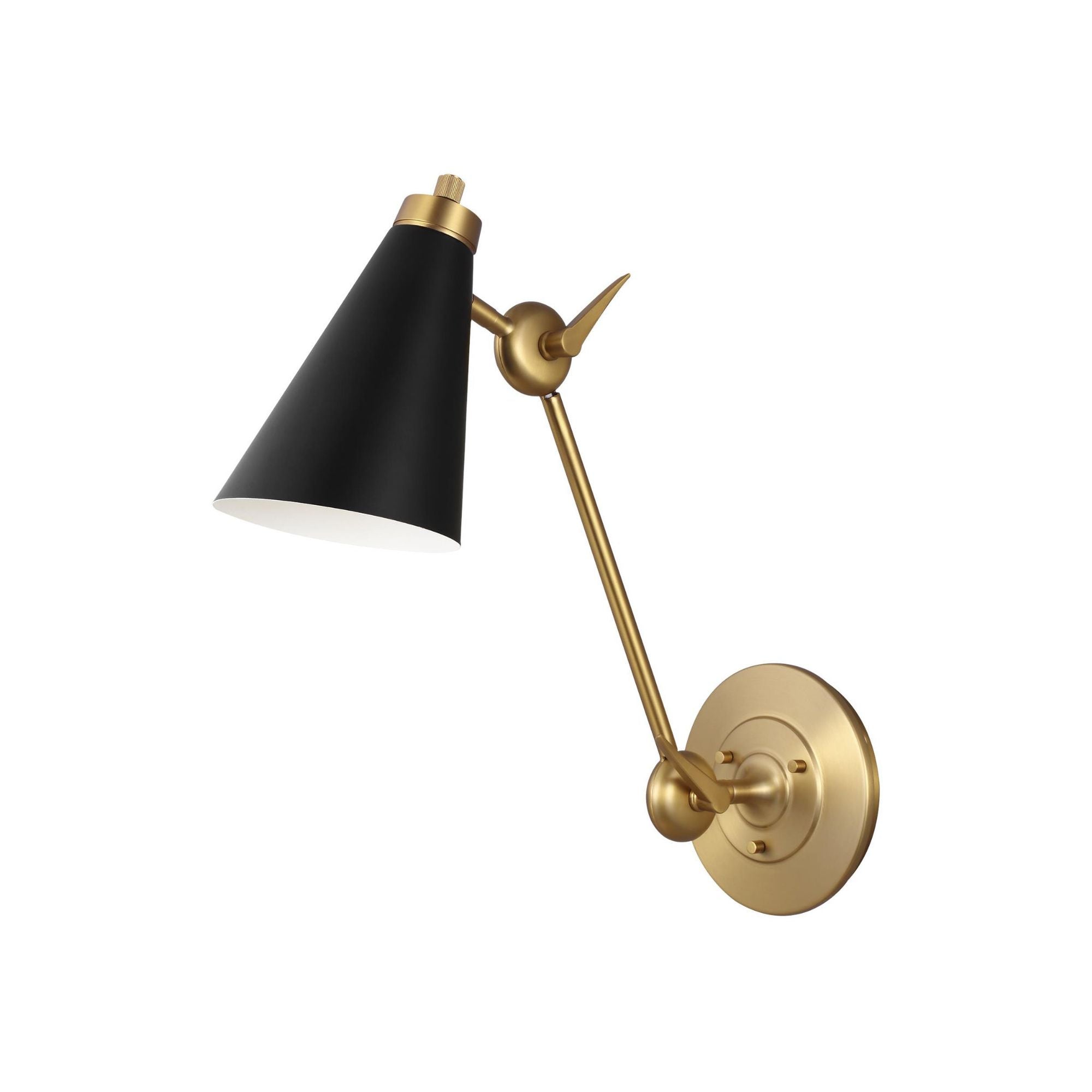 Thomas O'Brien Signoret Library Sconce in Burnished Brass