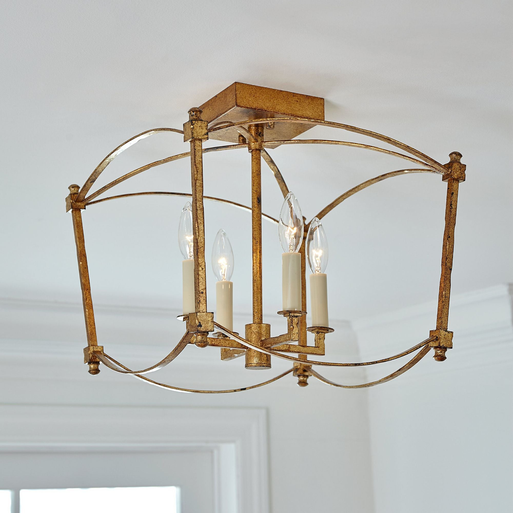 Sean Lavin Thayer Semi-Flush Mount in Antique Gild