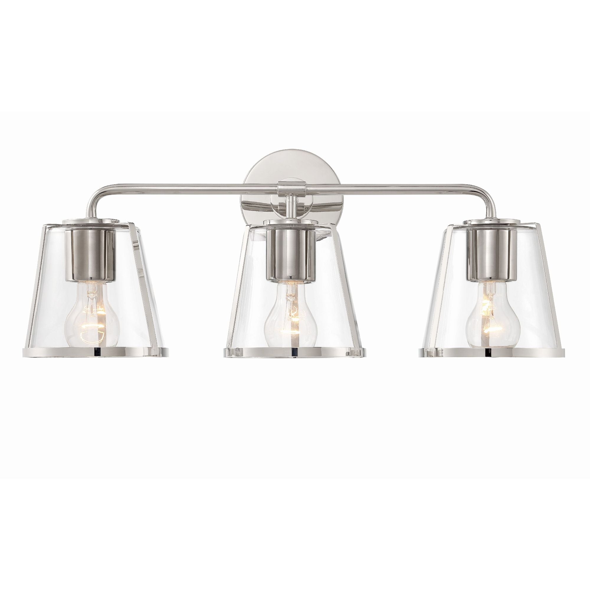 Fulton 3 Light Polished Nickel Bathroom Vanity