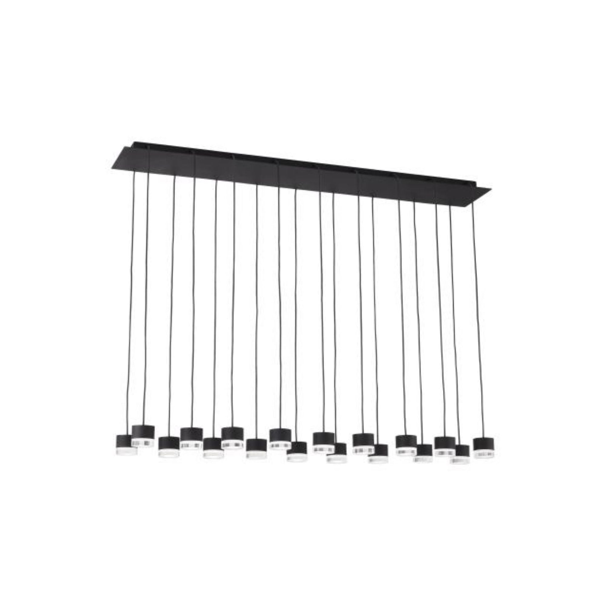 Gable 18 Light Chandelier ESSENCE 18-Light LED 3000K Nightshade Black by Sean Lavin