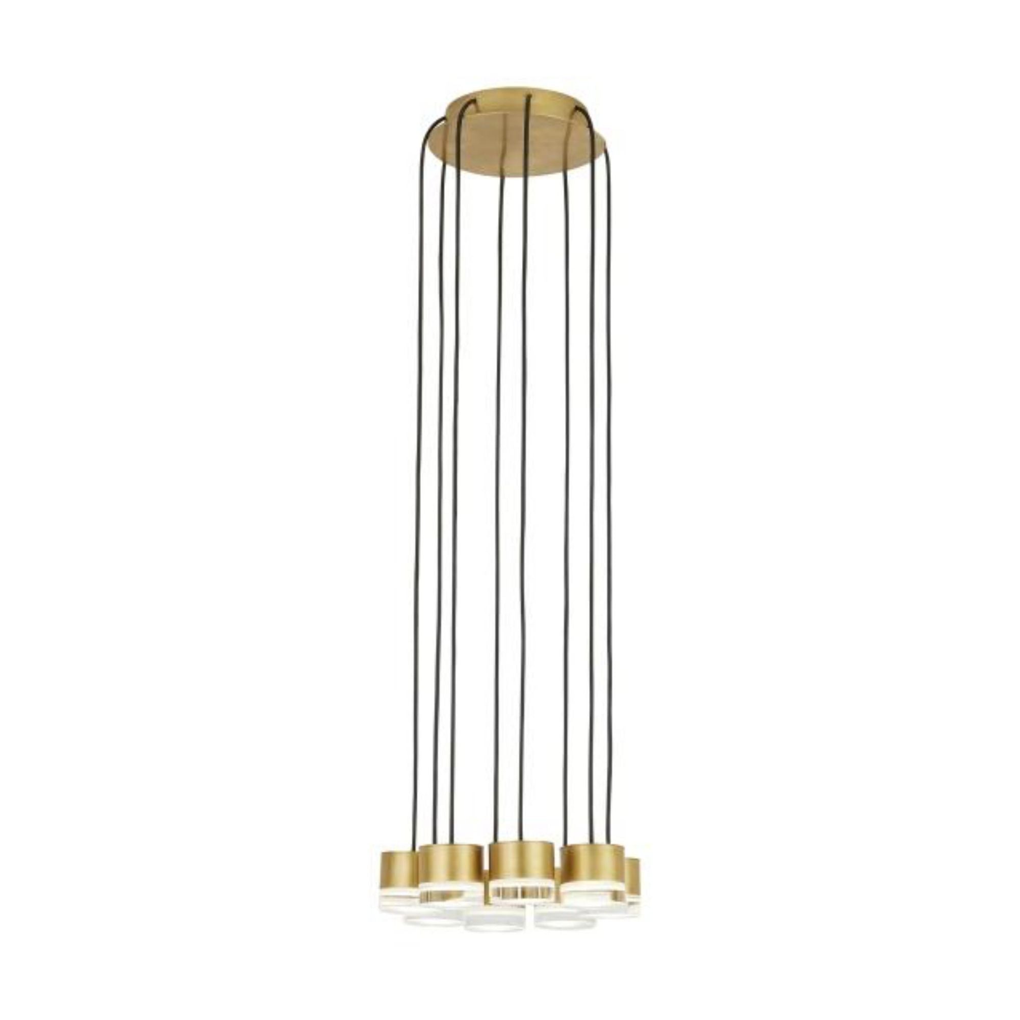 Gable 8 Light Chandelier ESSENCE 8-Light LED 3000K Natural Brass by Sean Lavin
