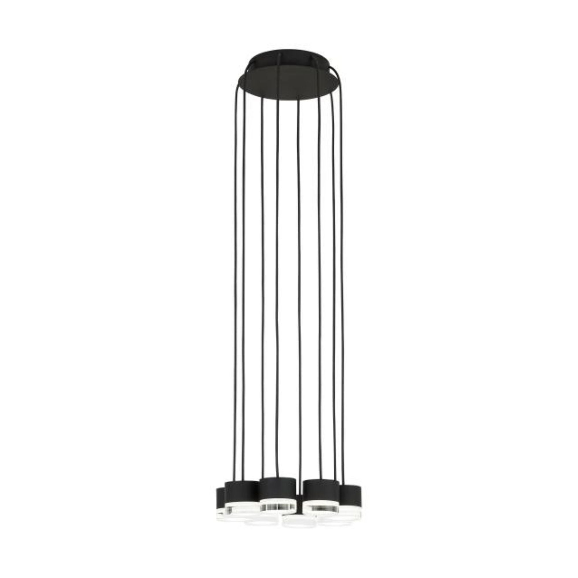 Gable 8 Light Chandelier ESSENCE 8-Light LED 3000K Nightshade Black by Sean Lavin