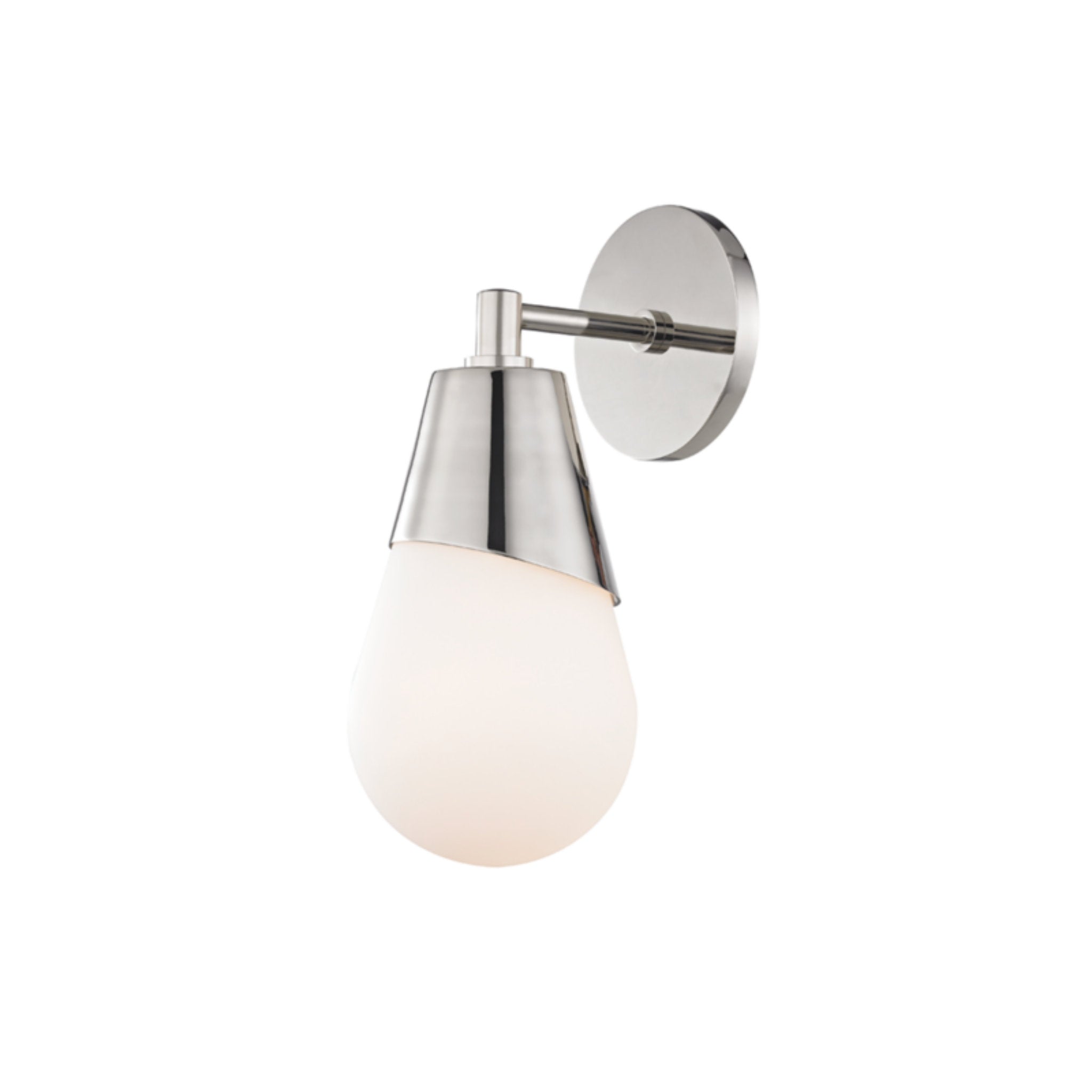 Cora 1-Light Wall Sconce in Polished Nickel 5L x 5W x 11.75H
