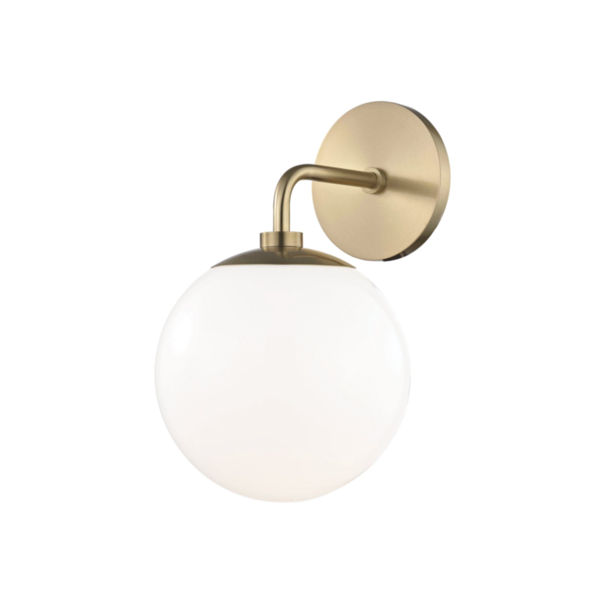 Stella 1-Light Wall Sconce in Aged Brass 7L x 7W x 11.5H