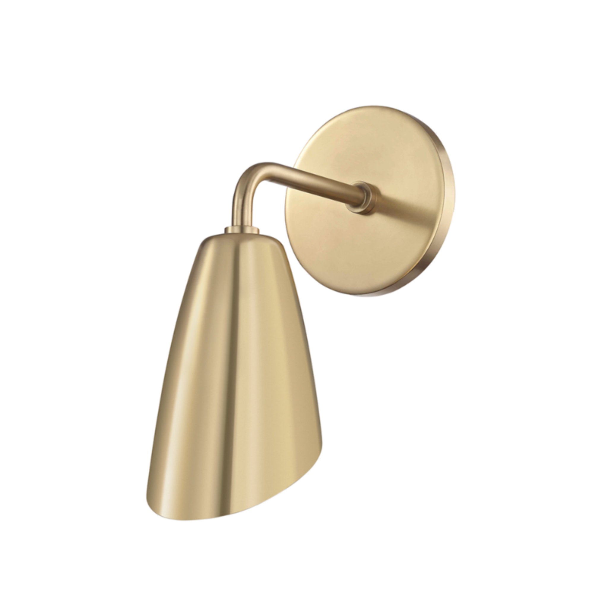 Kai 1-Light Wall Sconce in Aged Brass 4.75L x 4.75W x 10.25H