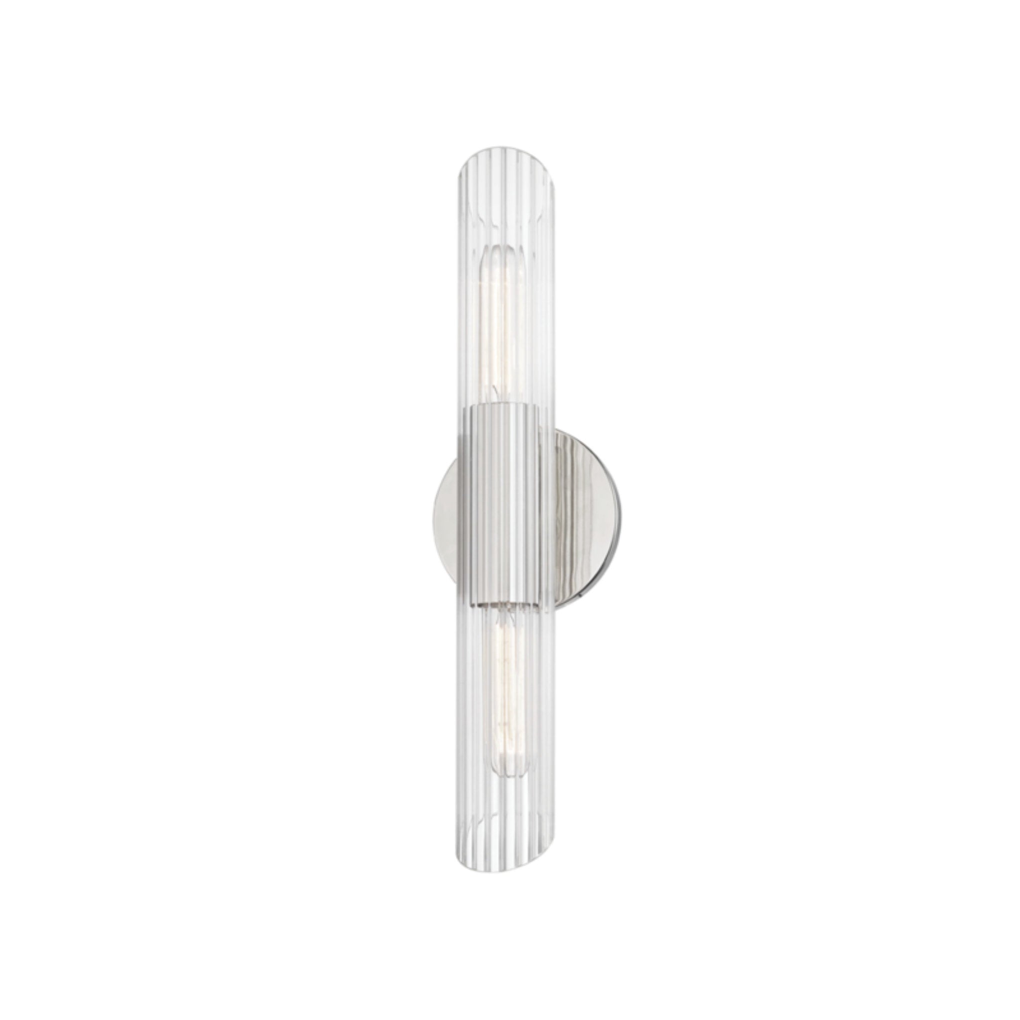 Cecily 2-Light Wall Sconce in Polished Nickel 4.75L x 4.75W x 17.25H