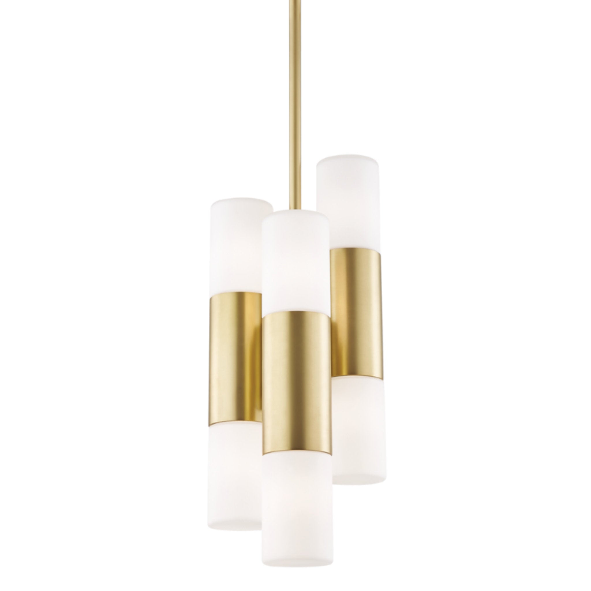 Lola 6-Light Pendant in Aged Brass 7.5L x 7.5W x 17H