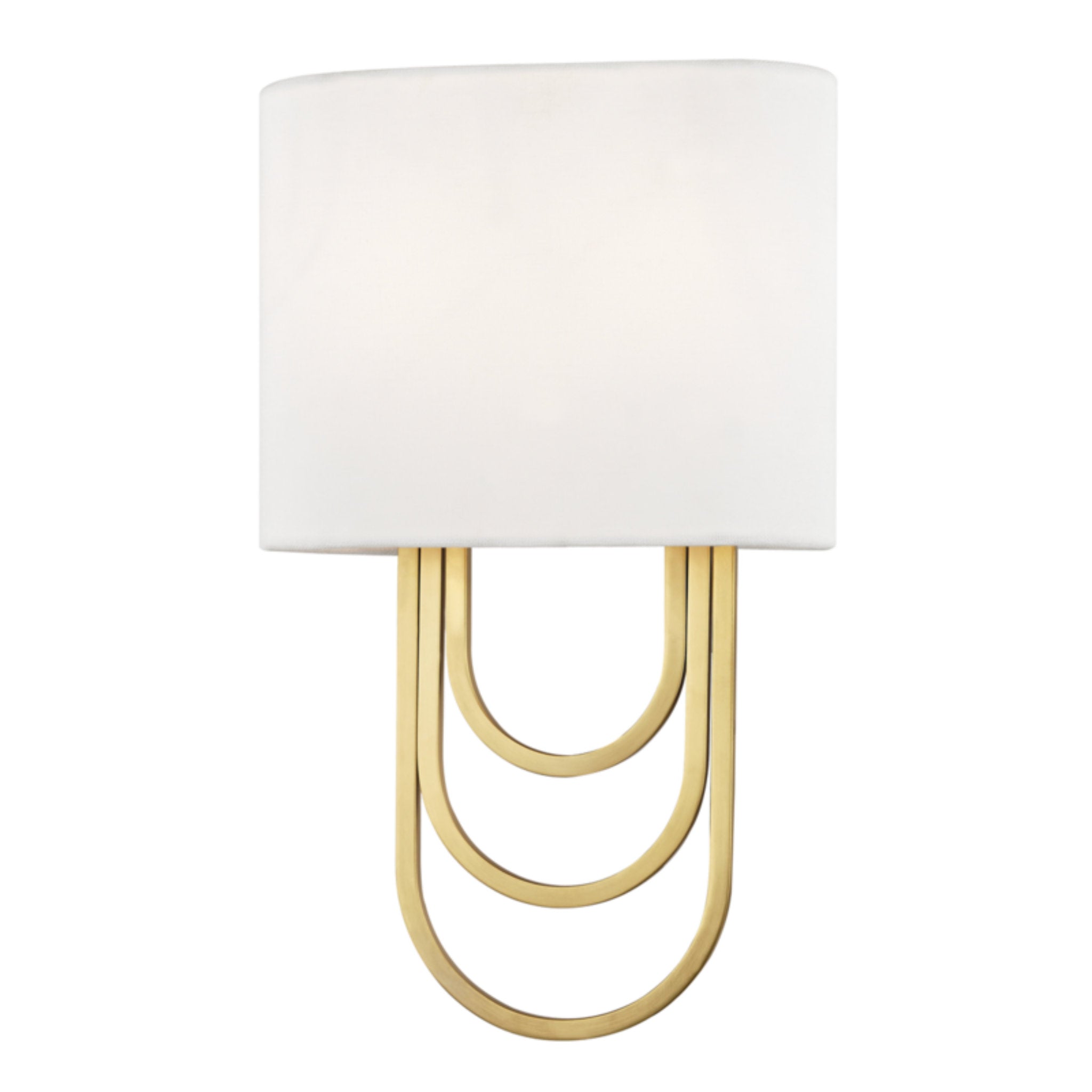 Farah 2-Light Wall Sconce in Aged Brass 8L x 8W x 13.5H