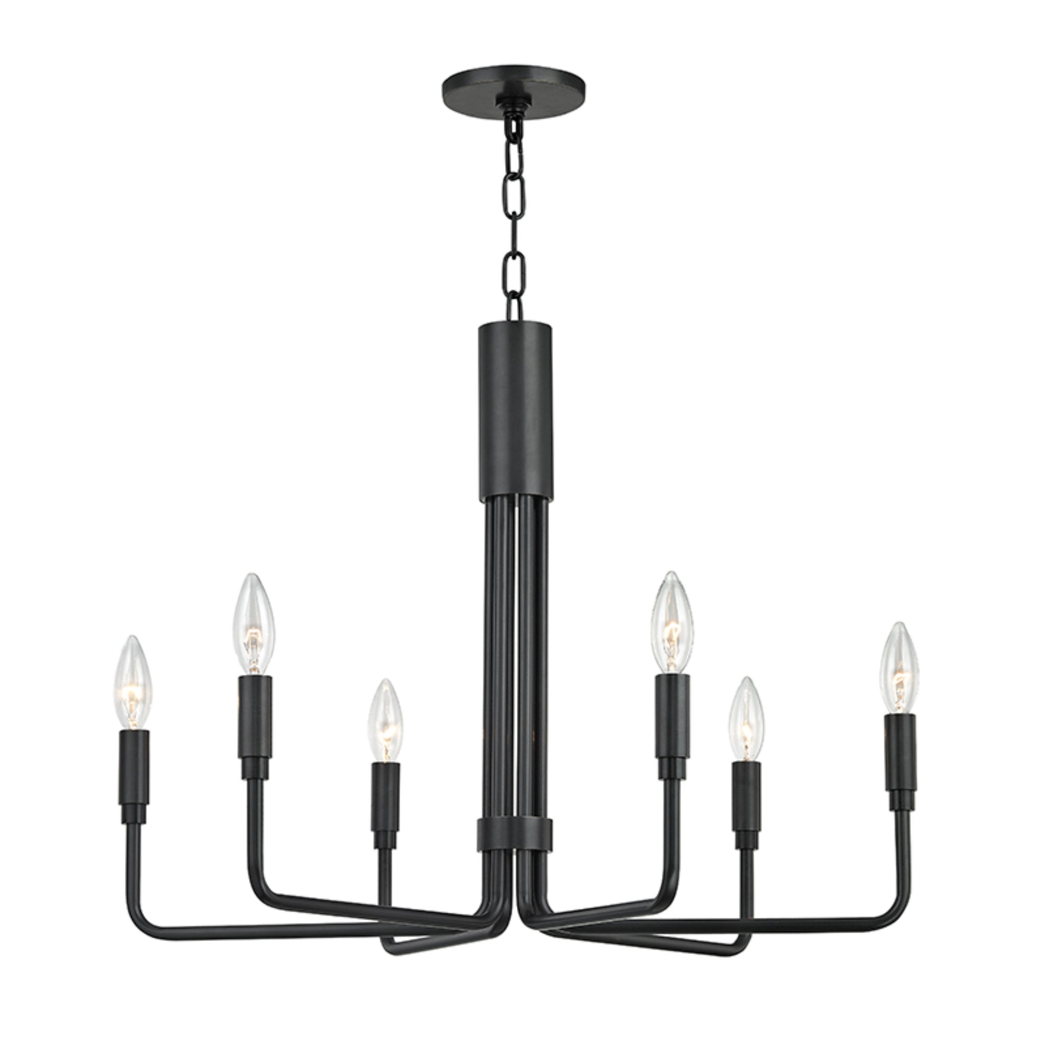 Brigitte 6-Light Chandelier in Old Bronze 25L x 25W x 19.25H