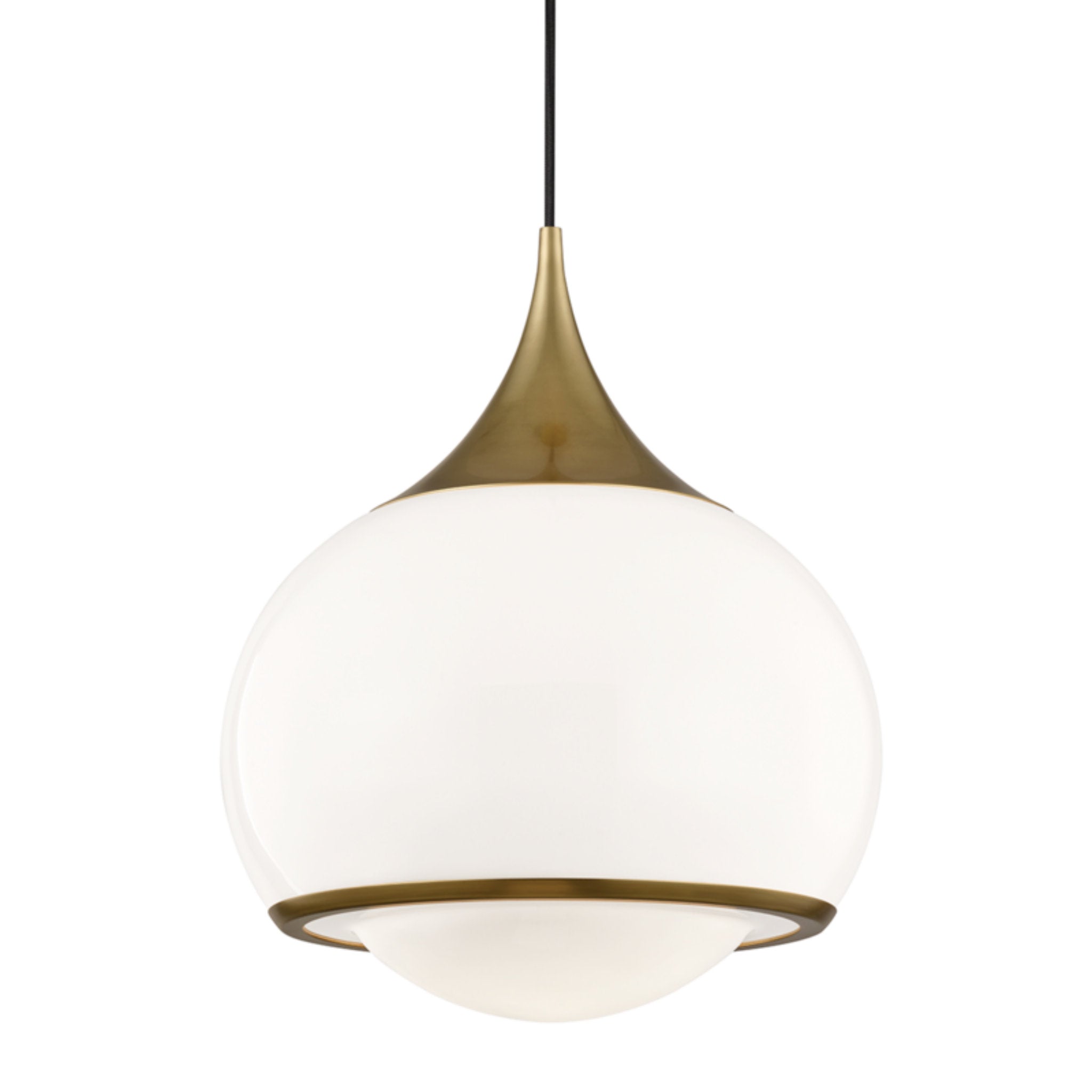 Reese 1-Light Pendant in Aged Brass 5.5L x 14W x 17.25H