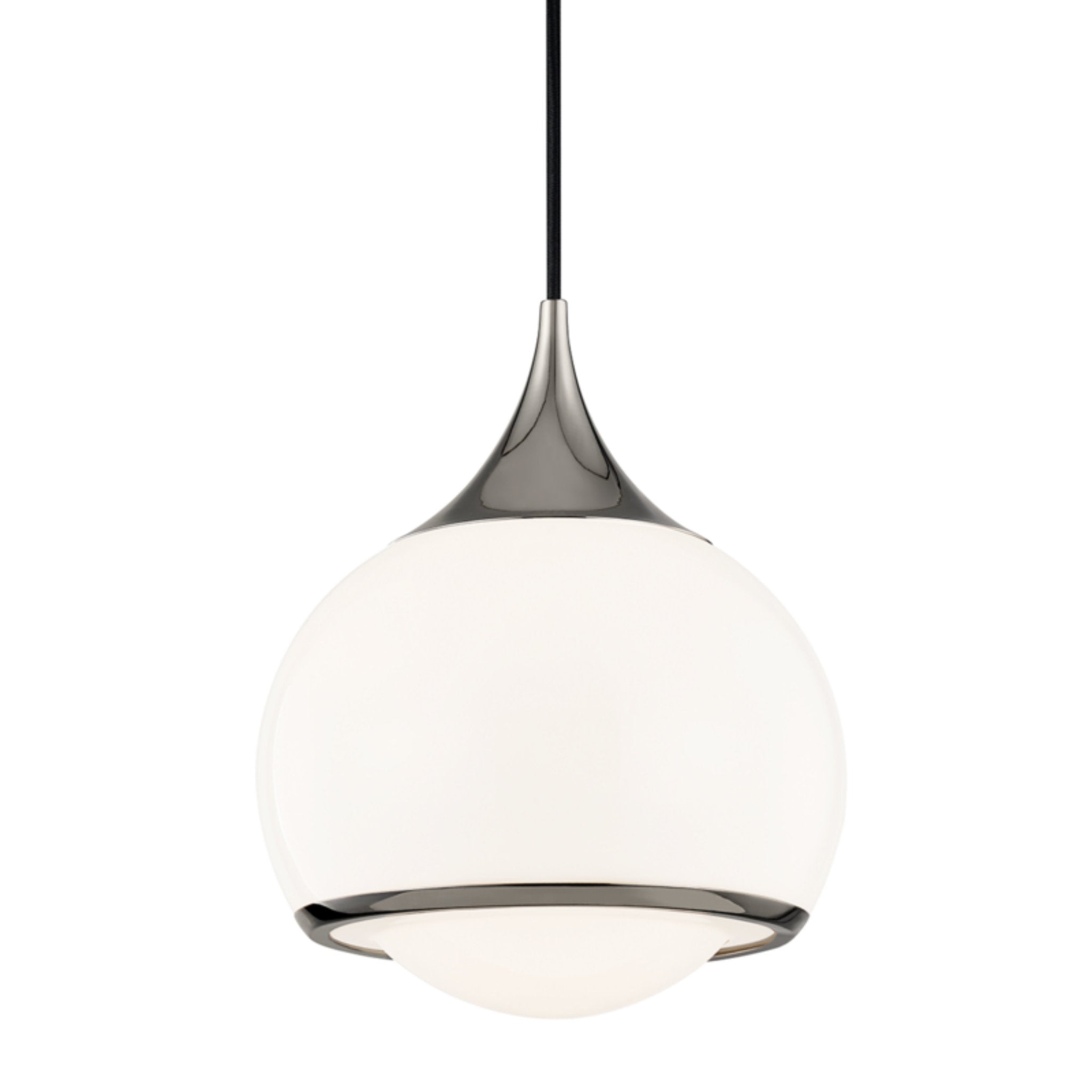 Reese 1-Light Pendant in Polished Nickel 12L x 10W x 11.5H