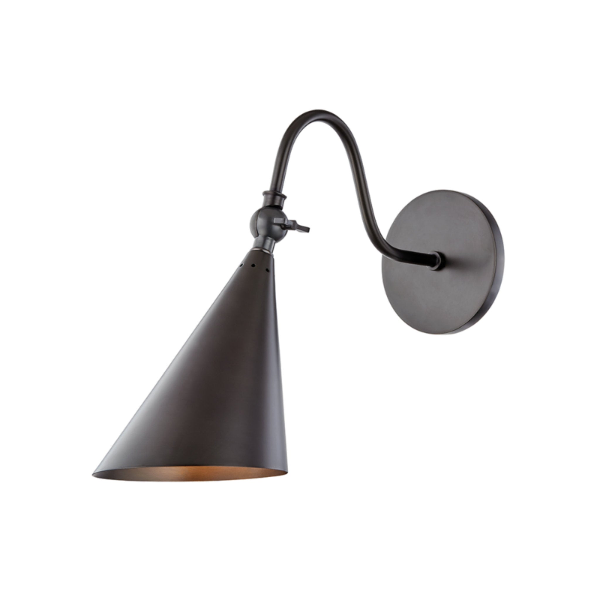 Lupe 1-Light Wall Sconce in Old Bronze 4.75L x 6.25W x 12H