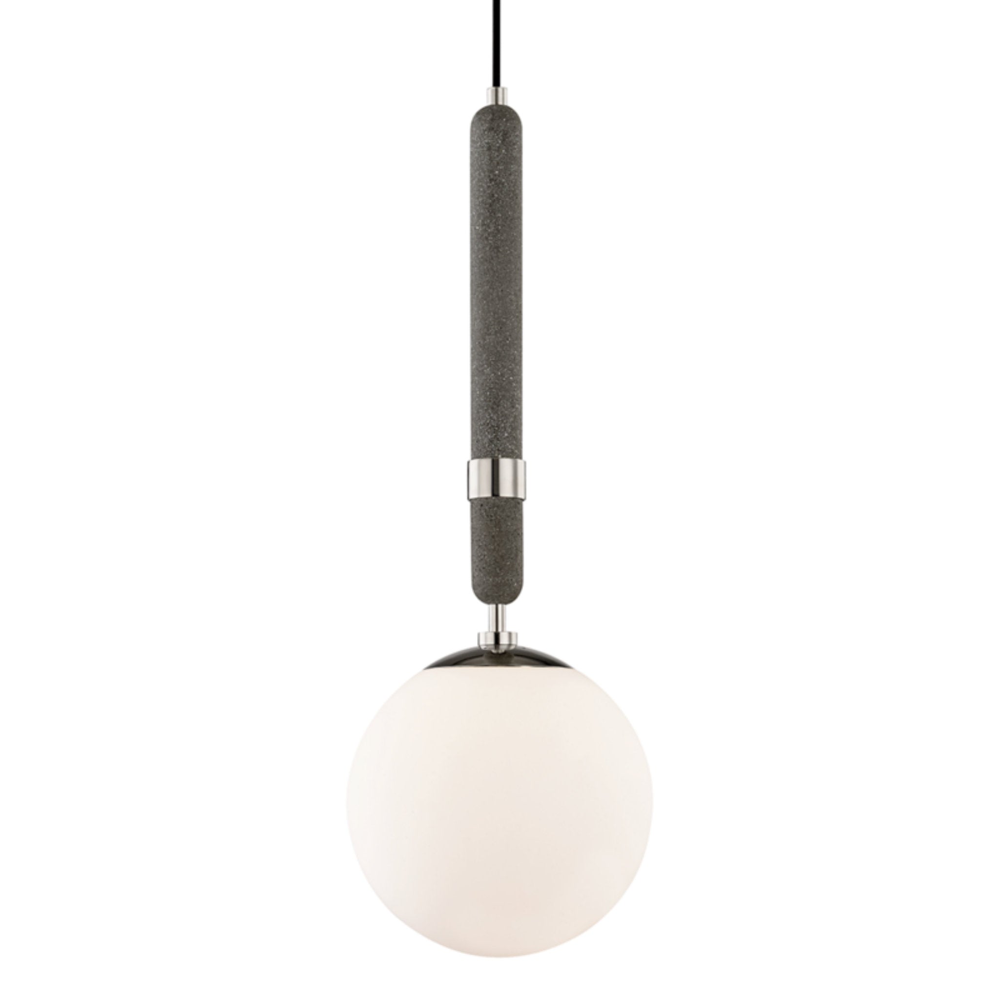 Brielle 1-Light Pendant in Polished Nickel 14.5L x 9.5W x 26.75H