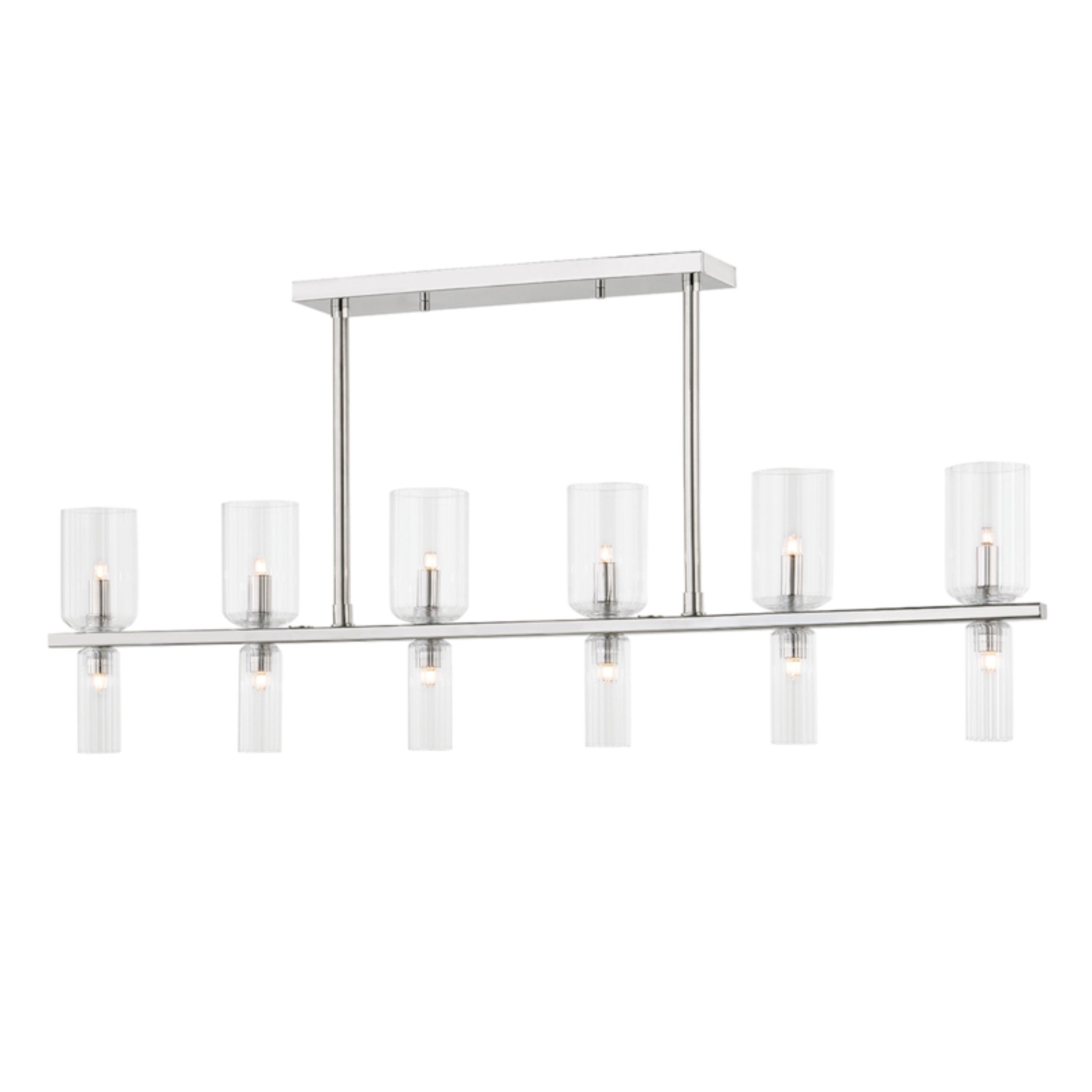 Tabitha 12-Light Linear in Polished Nickel 4.325L x 41.75W x 19.625H