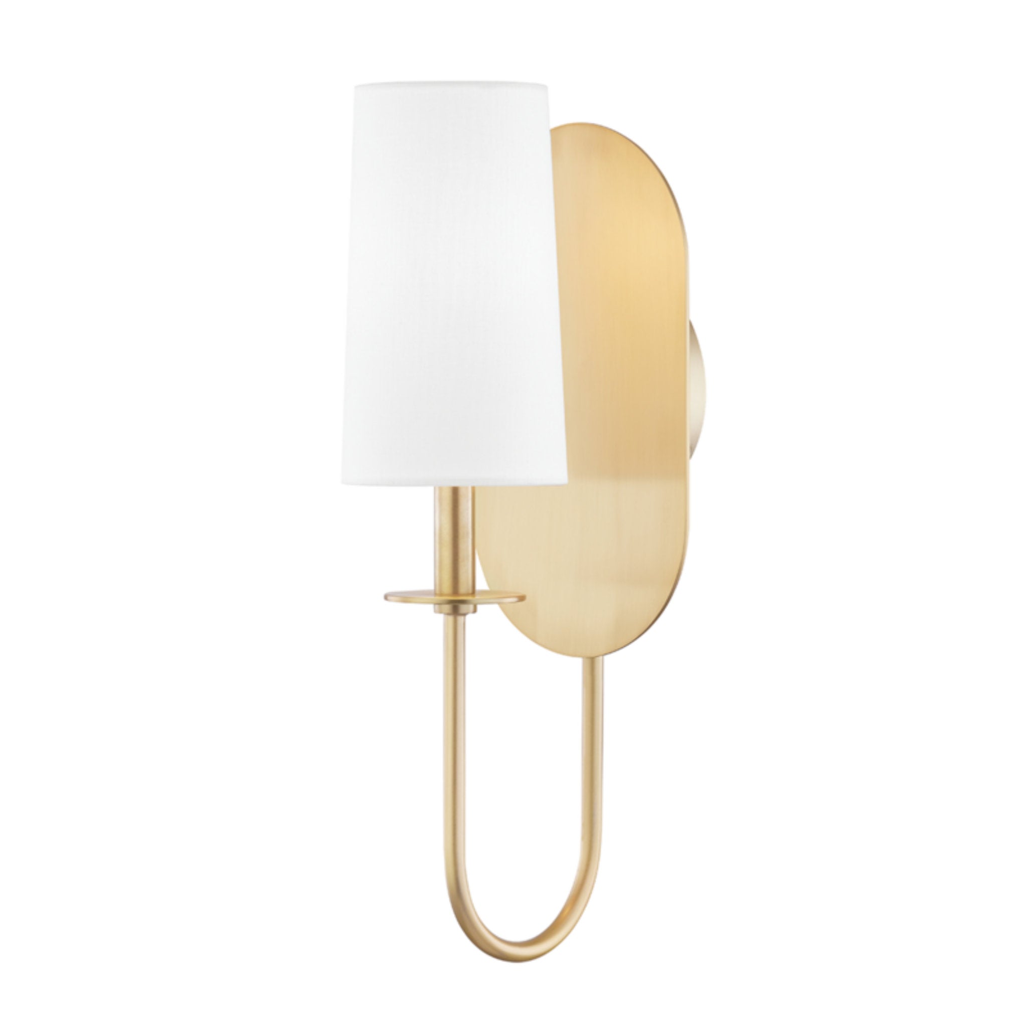 Lara 1-Light Wall Sconce in Aged Brass 12L x 5.5W x 16.5H