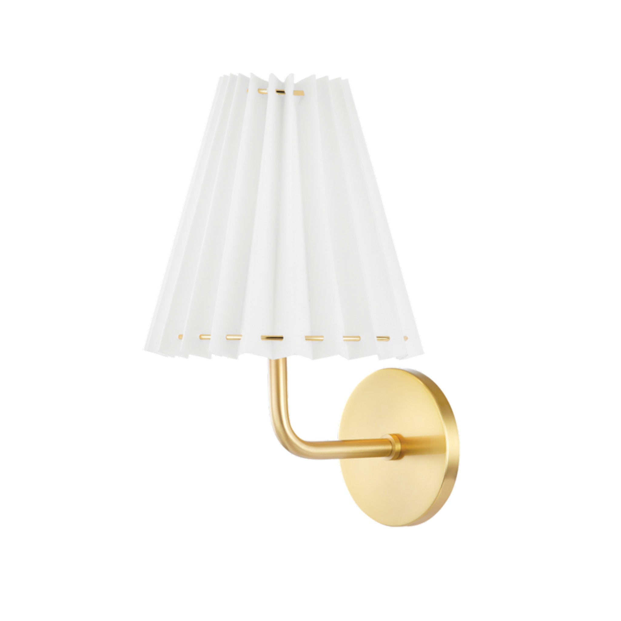 Demi 1-Light Wall Sconce in Aged Brass 7.75W x 13H