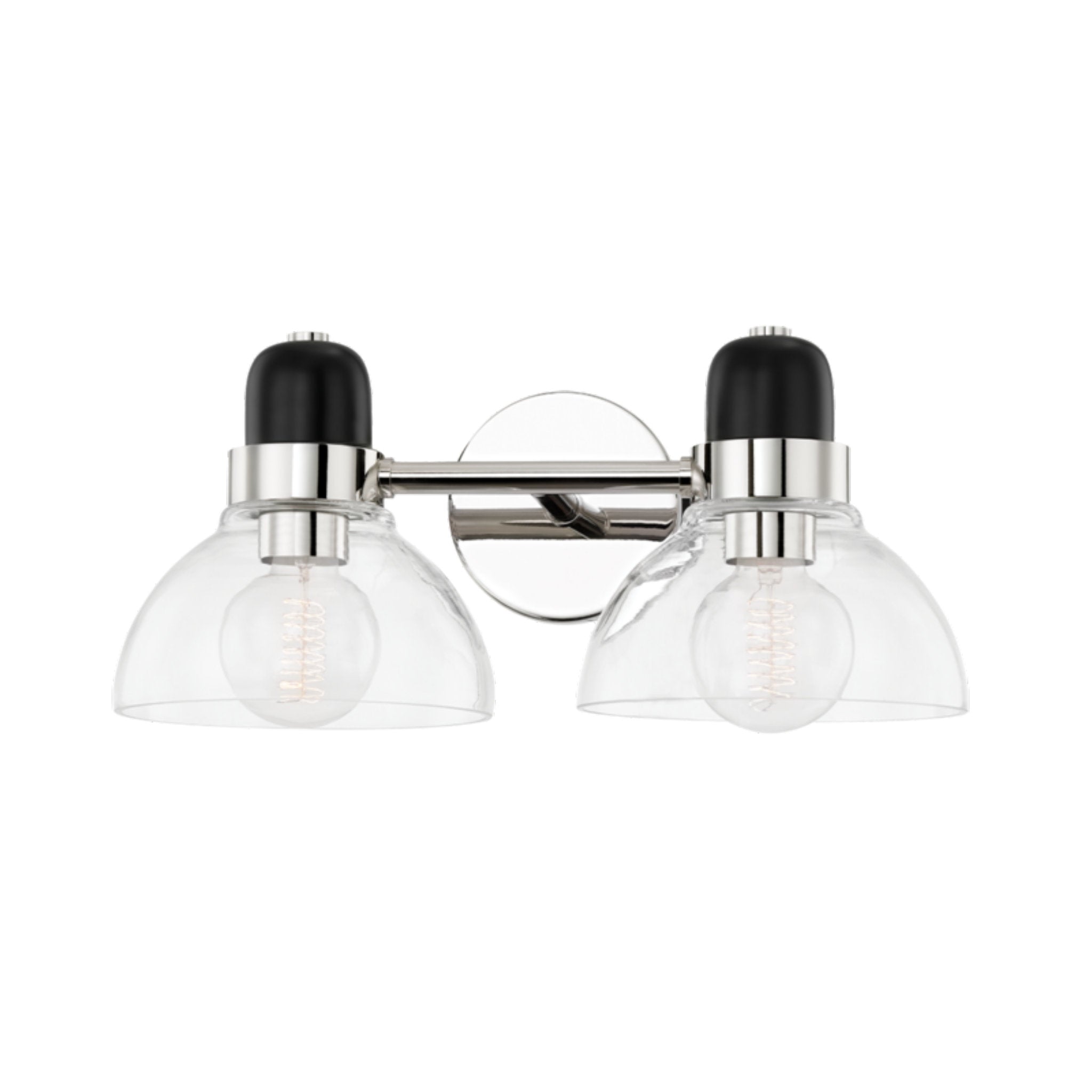 Camile 2-Light Bath and Vanity in Polished Nickel 16W x 7H