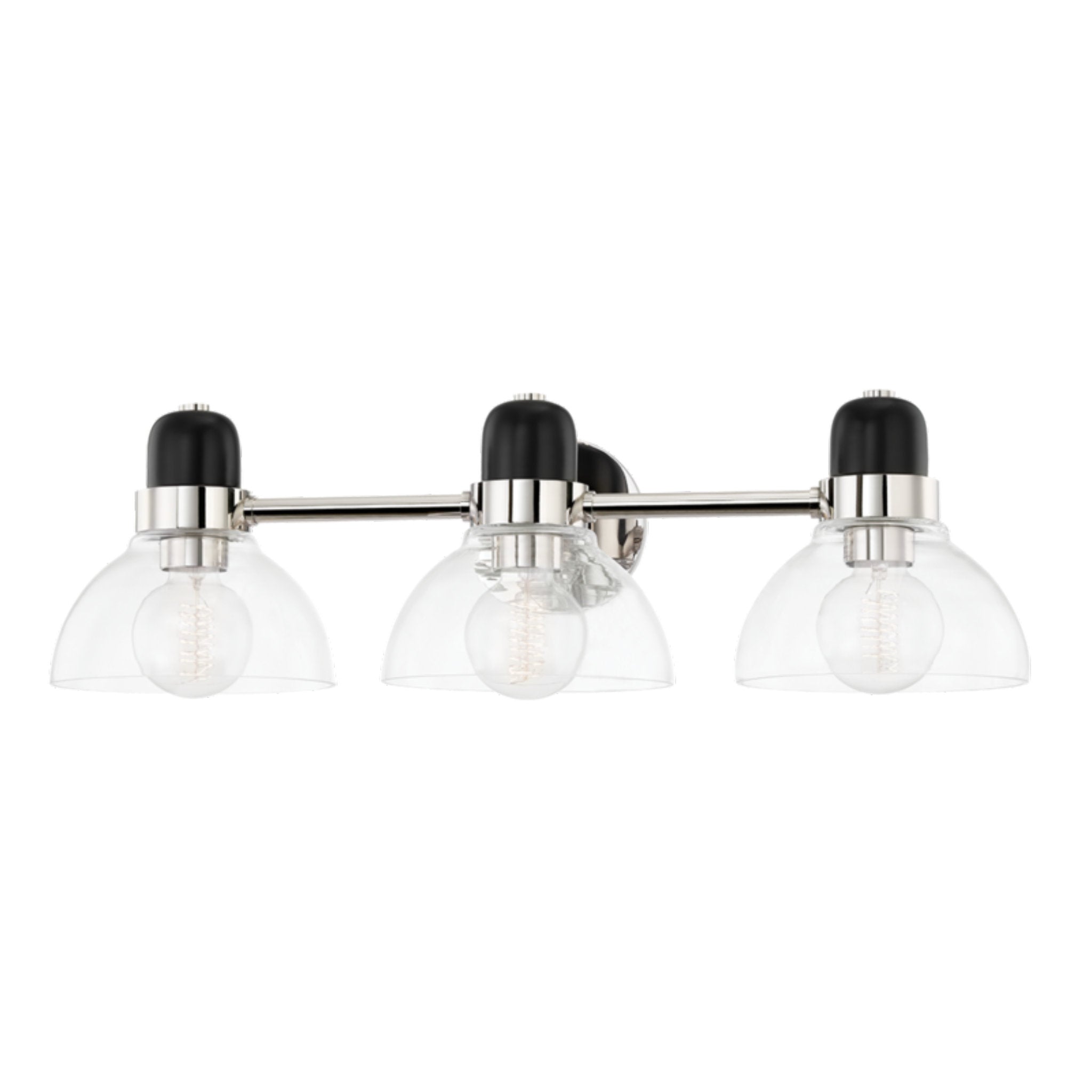 Camile 3-Light Bath and Vanity in Polished Nickel 25W x 7H