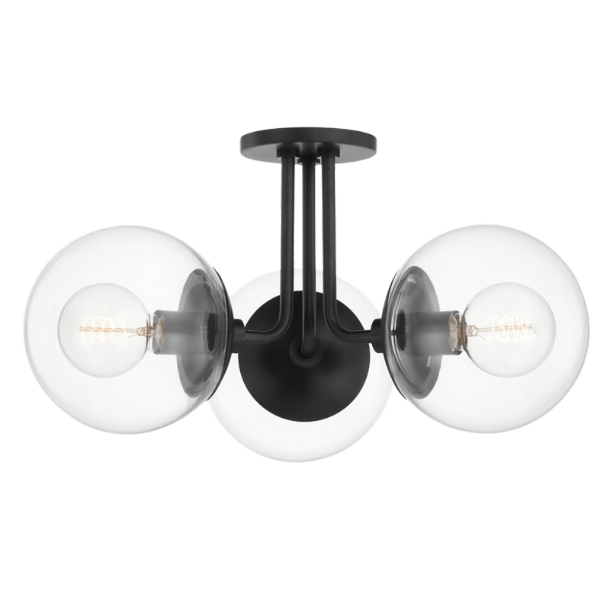 Meadow 3-Light Semi Flush in Old Bronze 8.25L x 20.25W x 10.5H