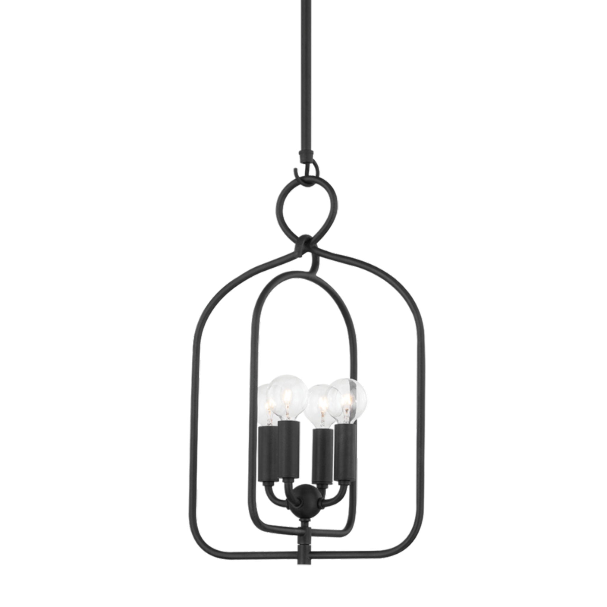 Mallory 4-Light Pendant in Aged Iron 6.75L x 11.75W x 20.25H