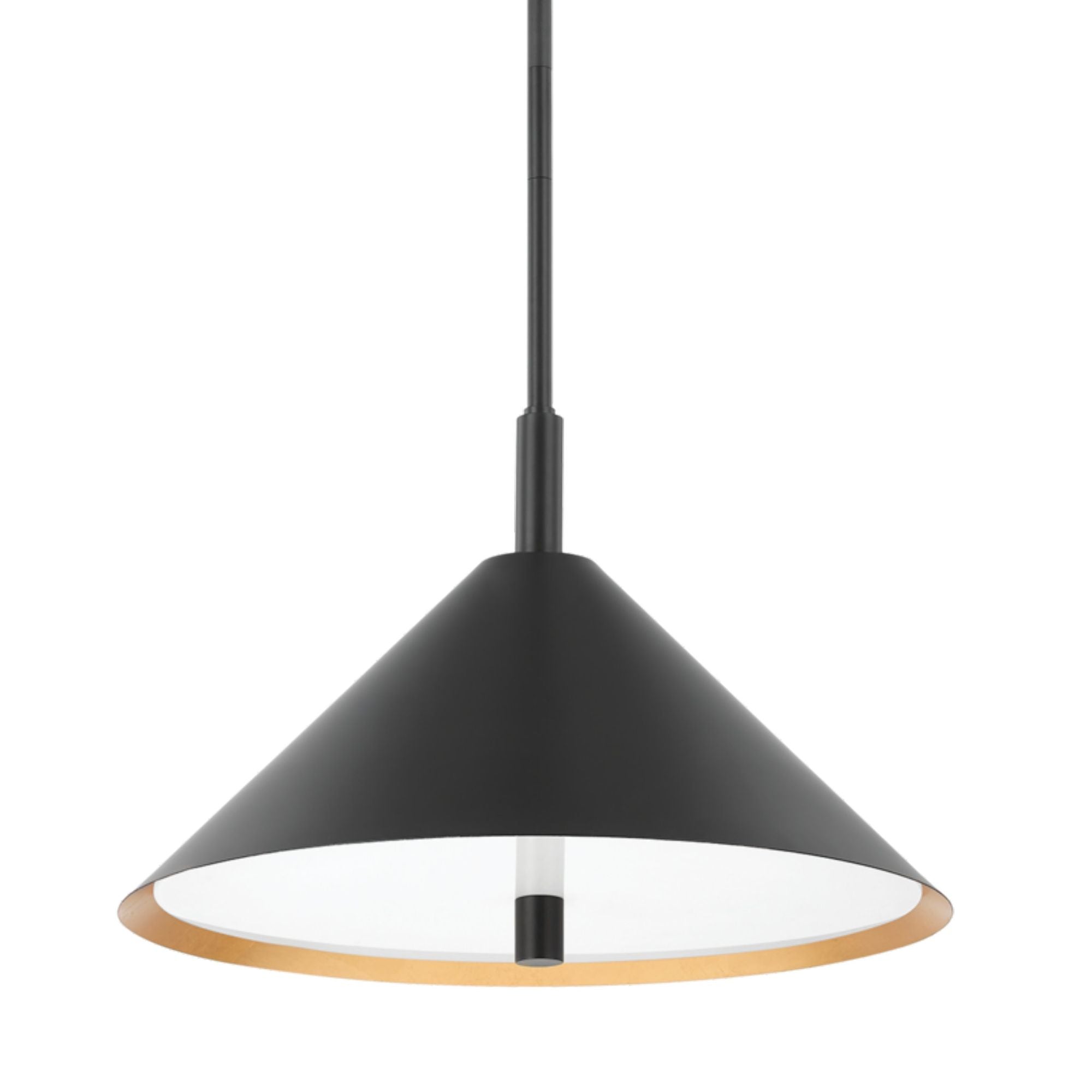 Brianna 3-Light Pendant in Gold Leaf/Soft Black Combo 4.75L x 20W x 13.75H