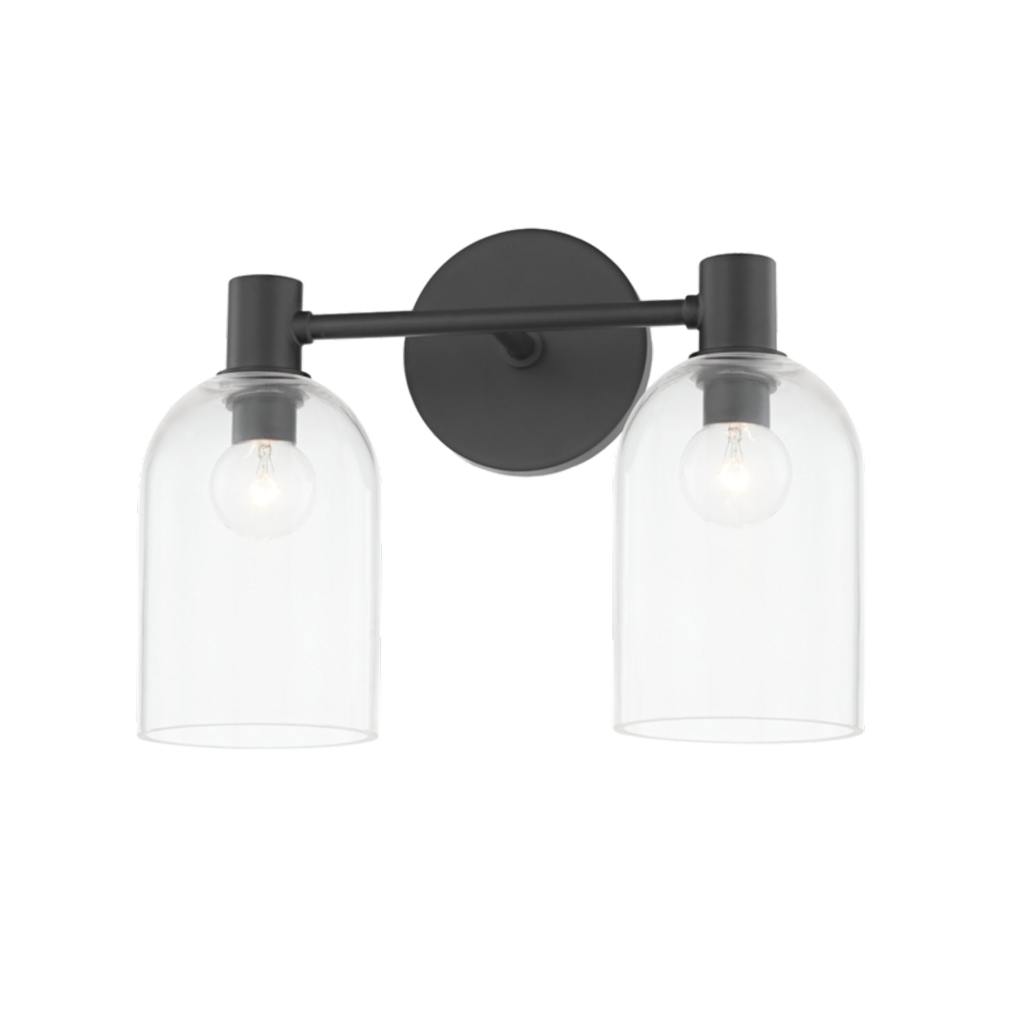 Paisley 2-Light Bath and Vanity in Soft Black 13W x 9.75H