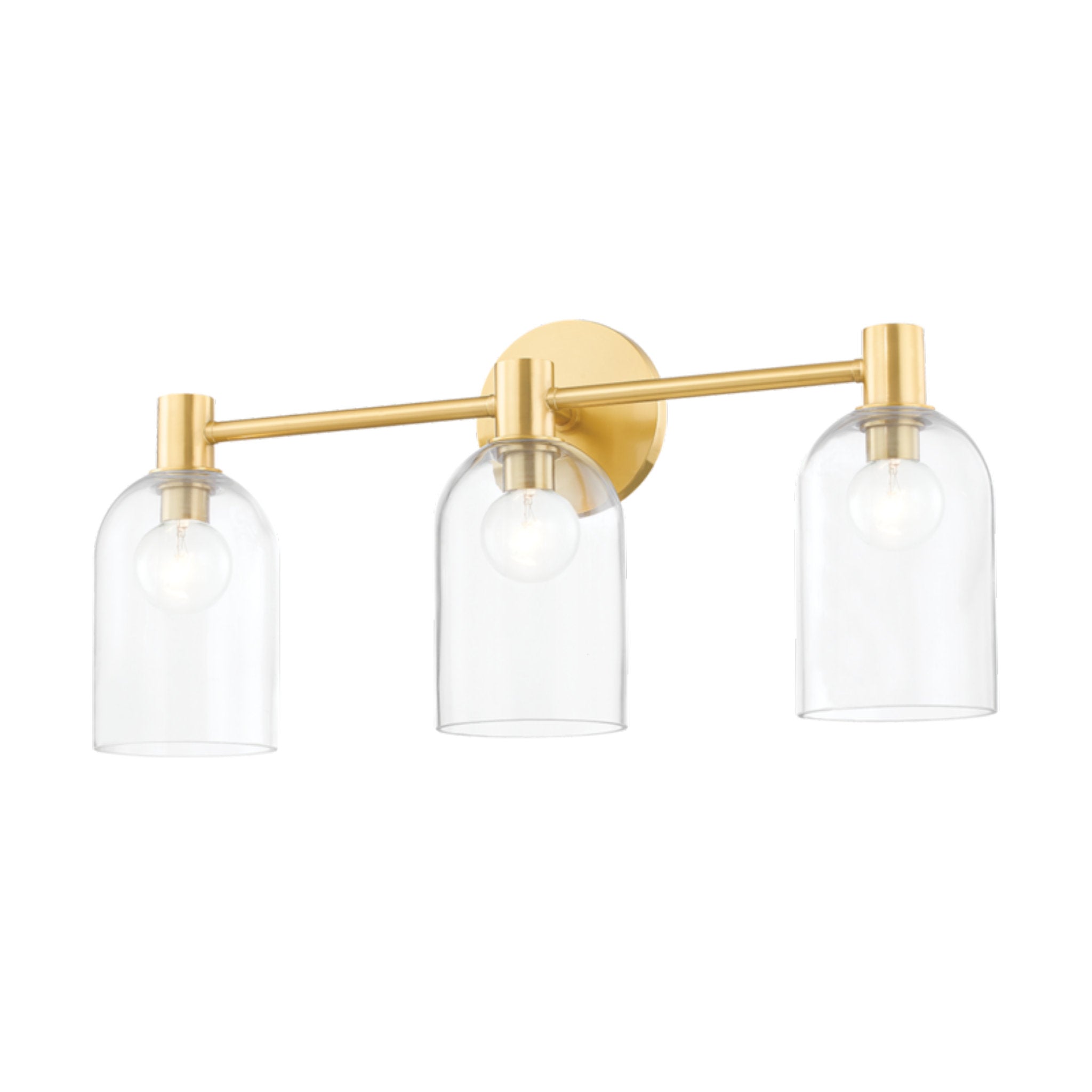Paisley 3-Light Bath and Vanity in Aged Brass 21.75W x 9.75H