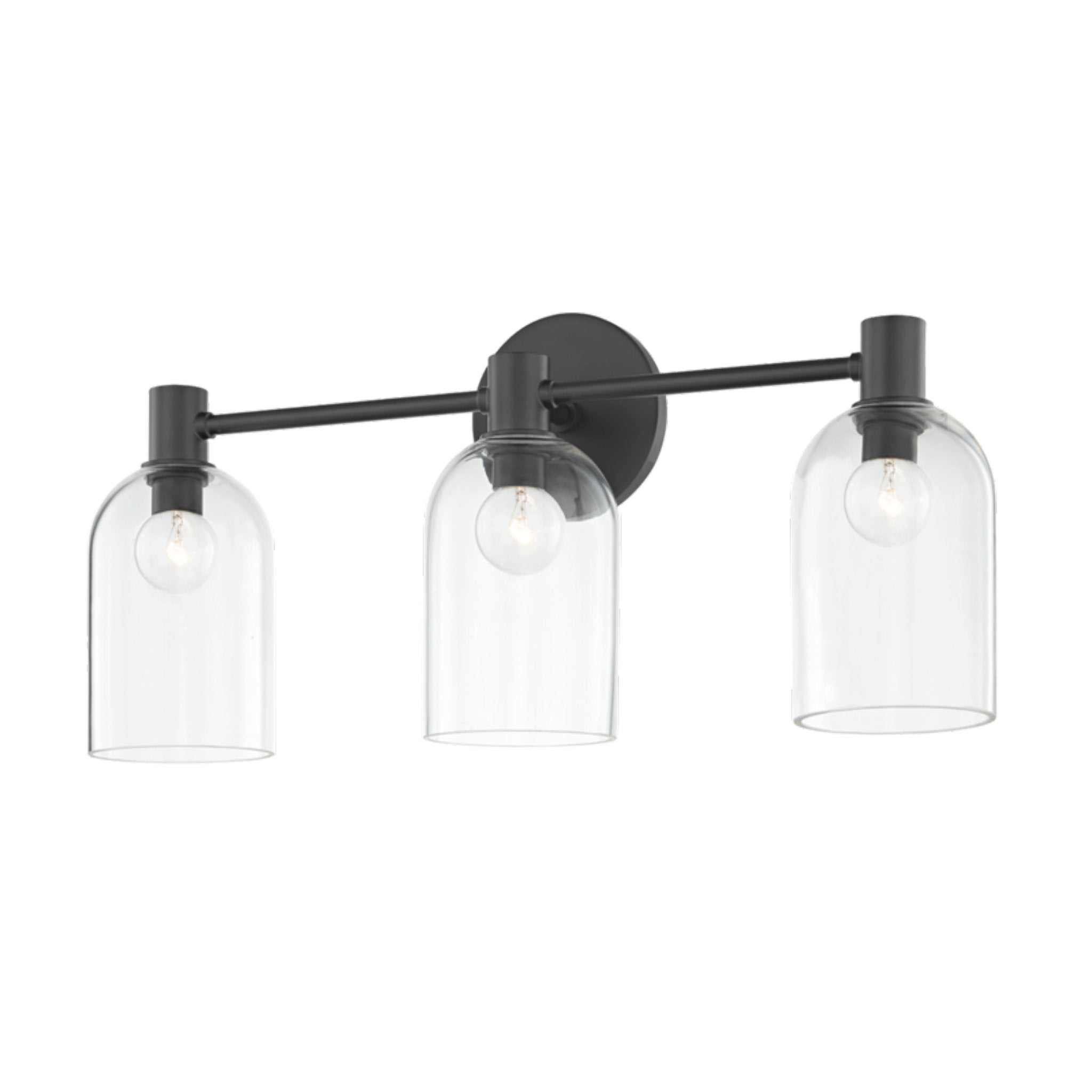 Paisley 3-Light Bath and Vanity in Soft Black 21.75W x 9.75H