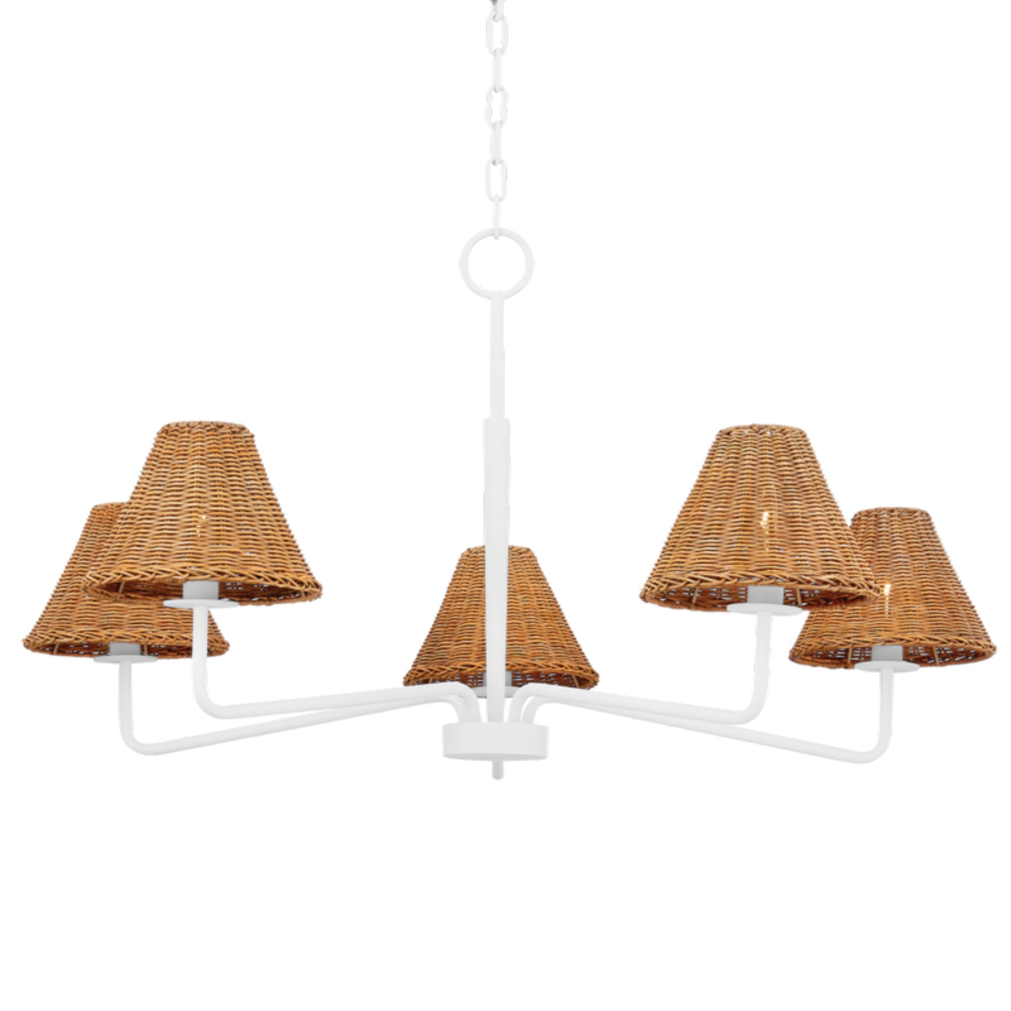 Issa 5-Light Chandelier in Texture White by Tali Roth 40W x 20.5H