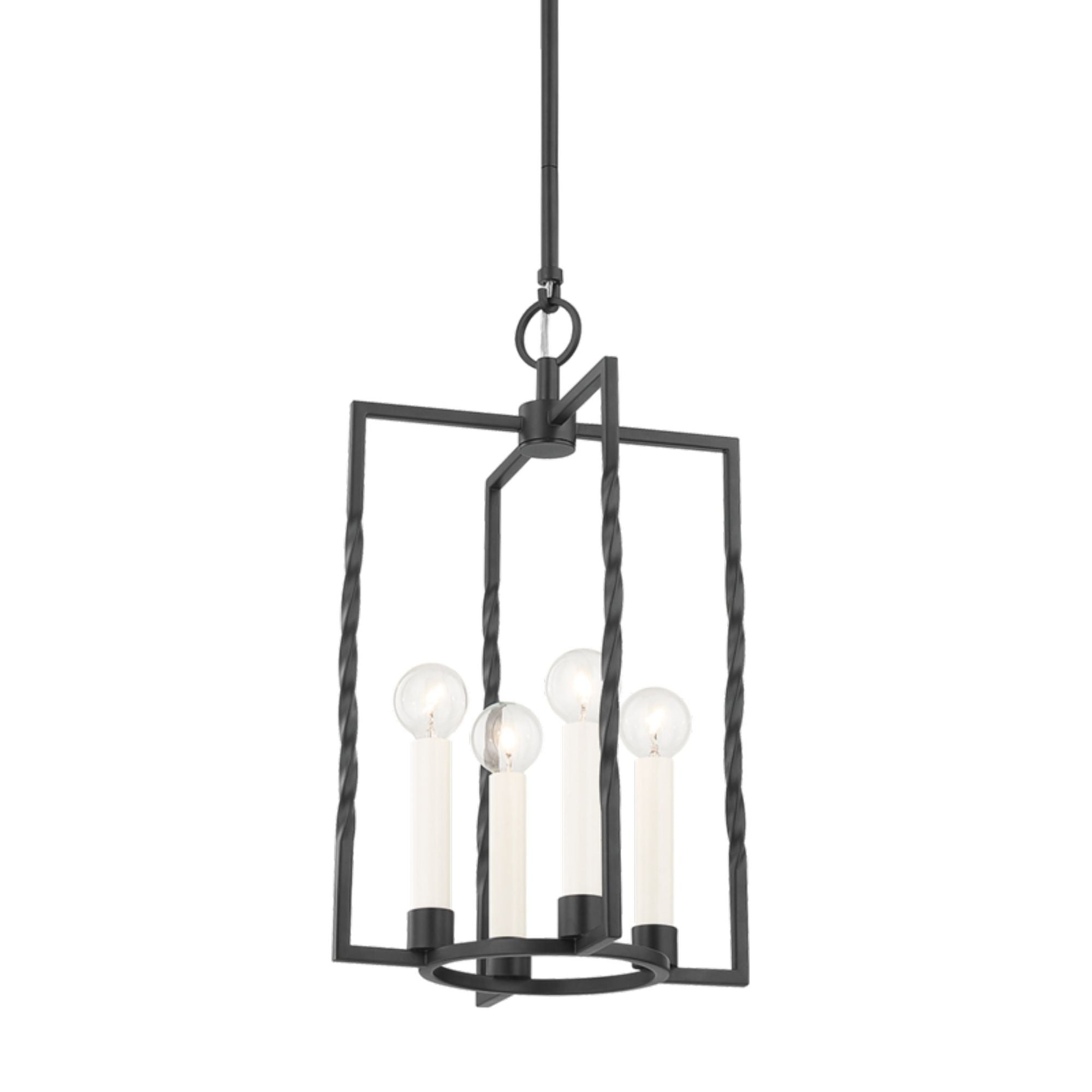 Adelaide 4-Light Lantern in Textured Black 11L x 11W x 18.25H