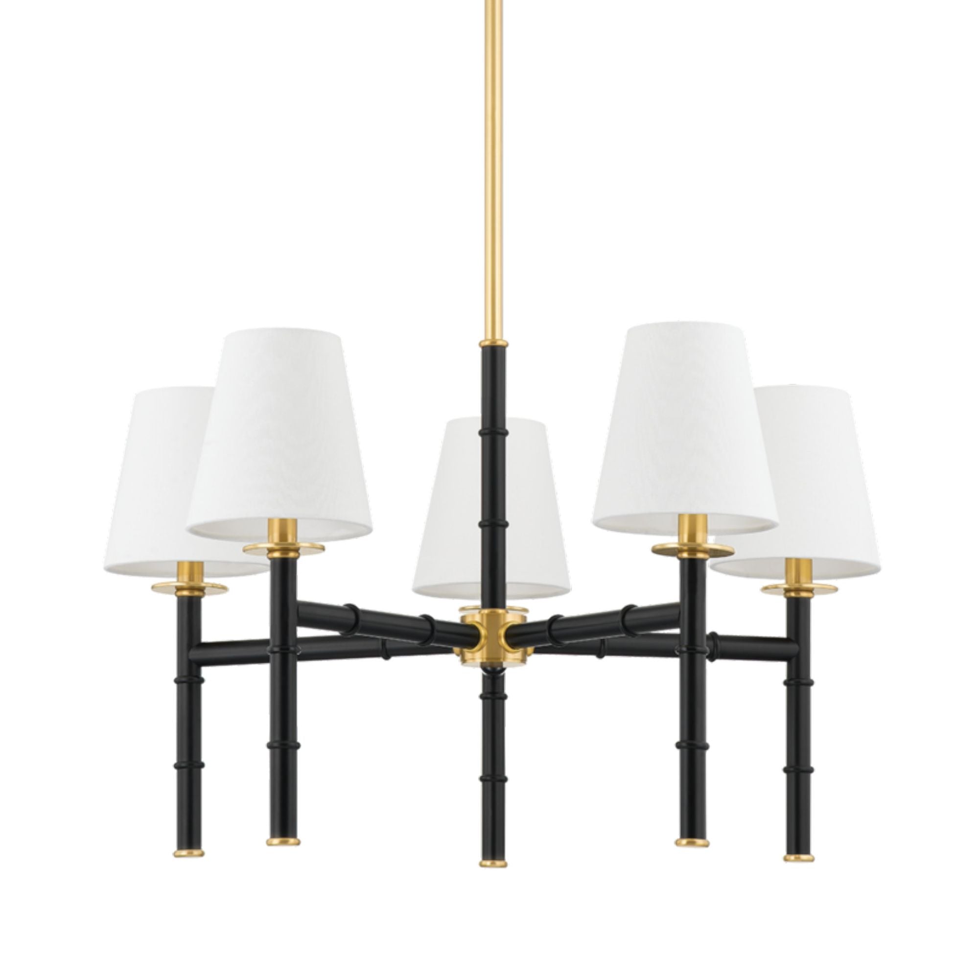 Banyan 5-Light Chandelier in Aged Brass by Ariel Okin 10L x 28W x 16.25H
