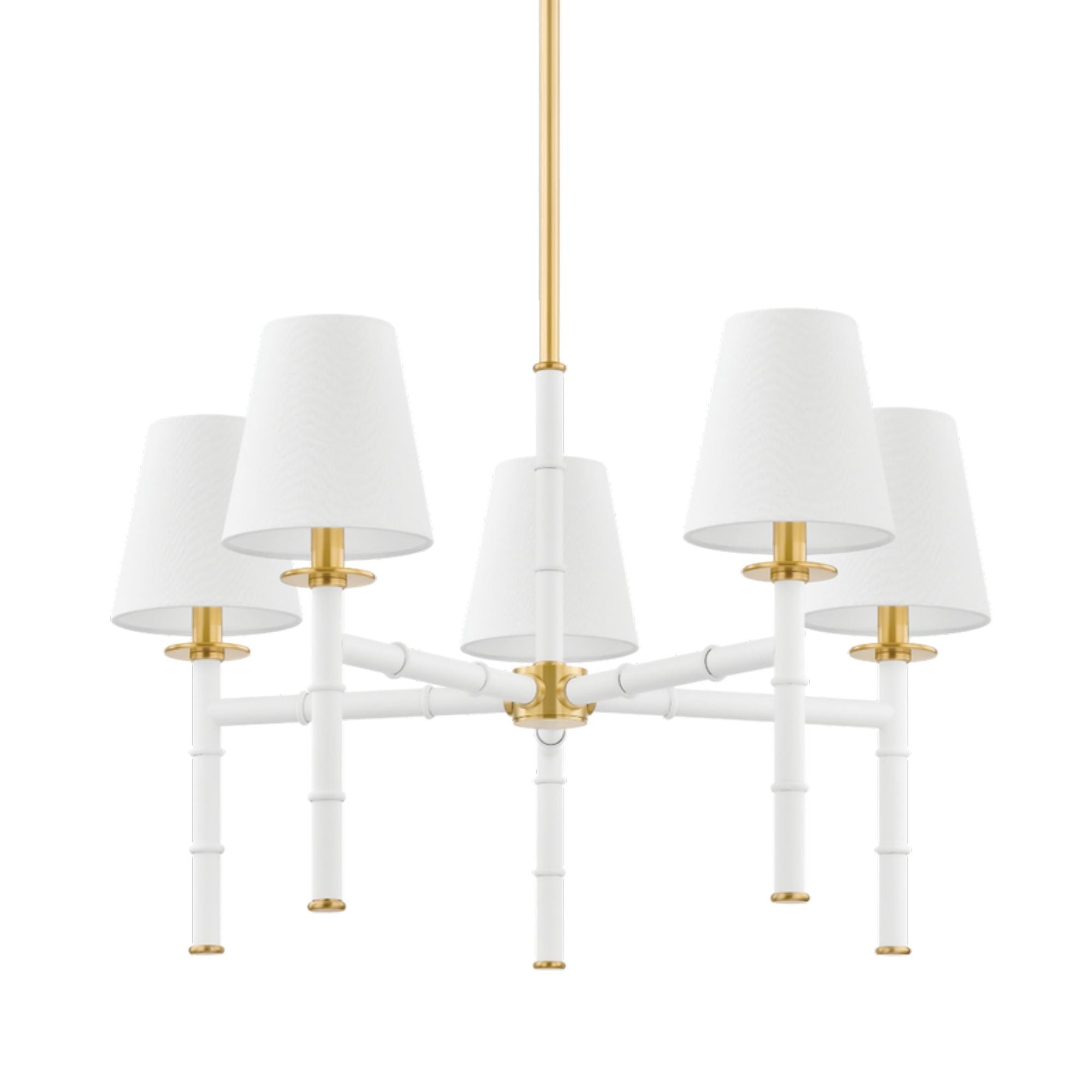 Banyan 5-Light Chandelier in Aged Brass by Ariel Okin 29.92L x 28W x 16.25H