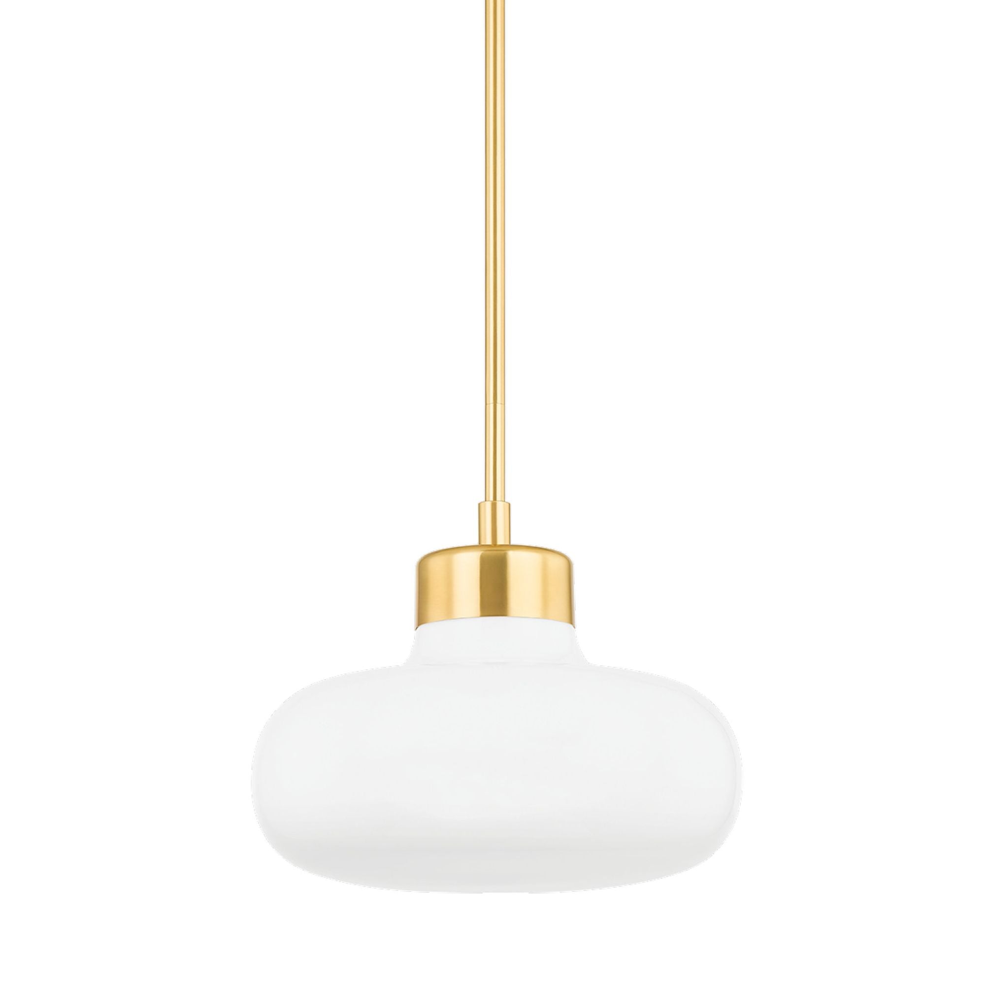 ELIANA 1-Light Pendant in Aged Brass 17.5L x 14.25W x 11.5H